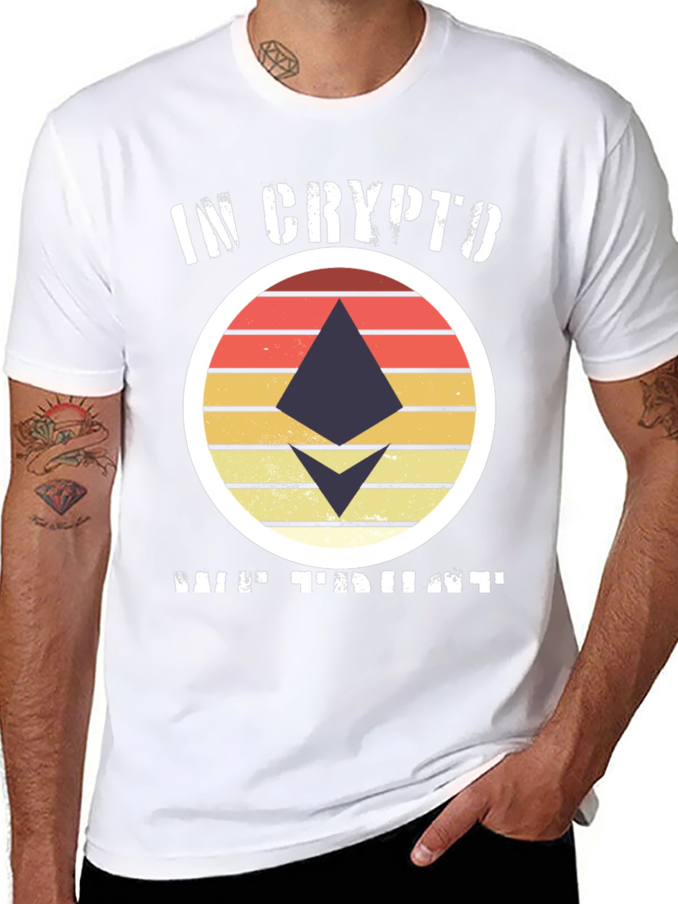In Crypto We Trust Ethereum Black T-Shirt