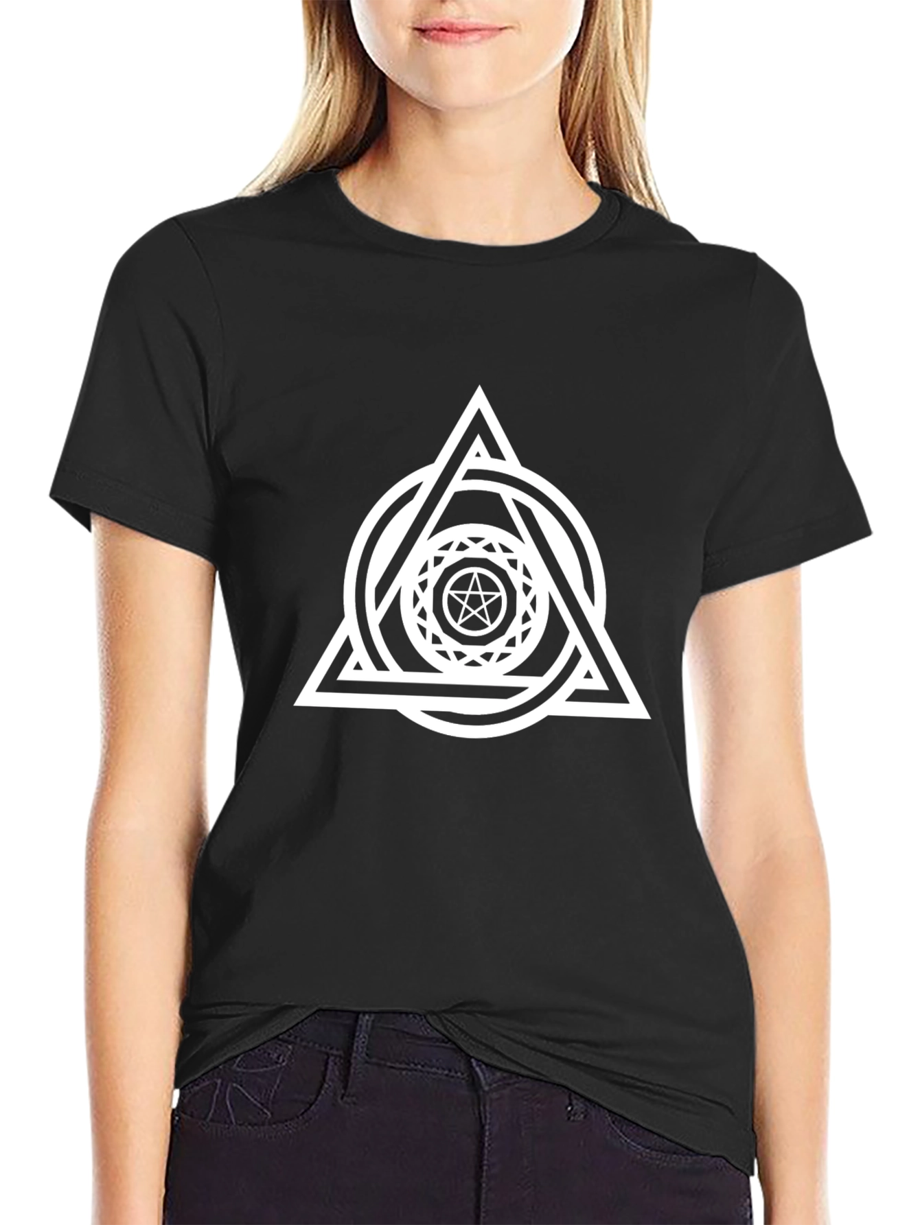 Occult Symbol Graphic Tee - Black