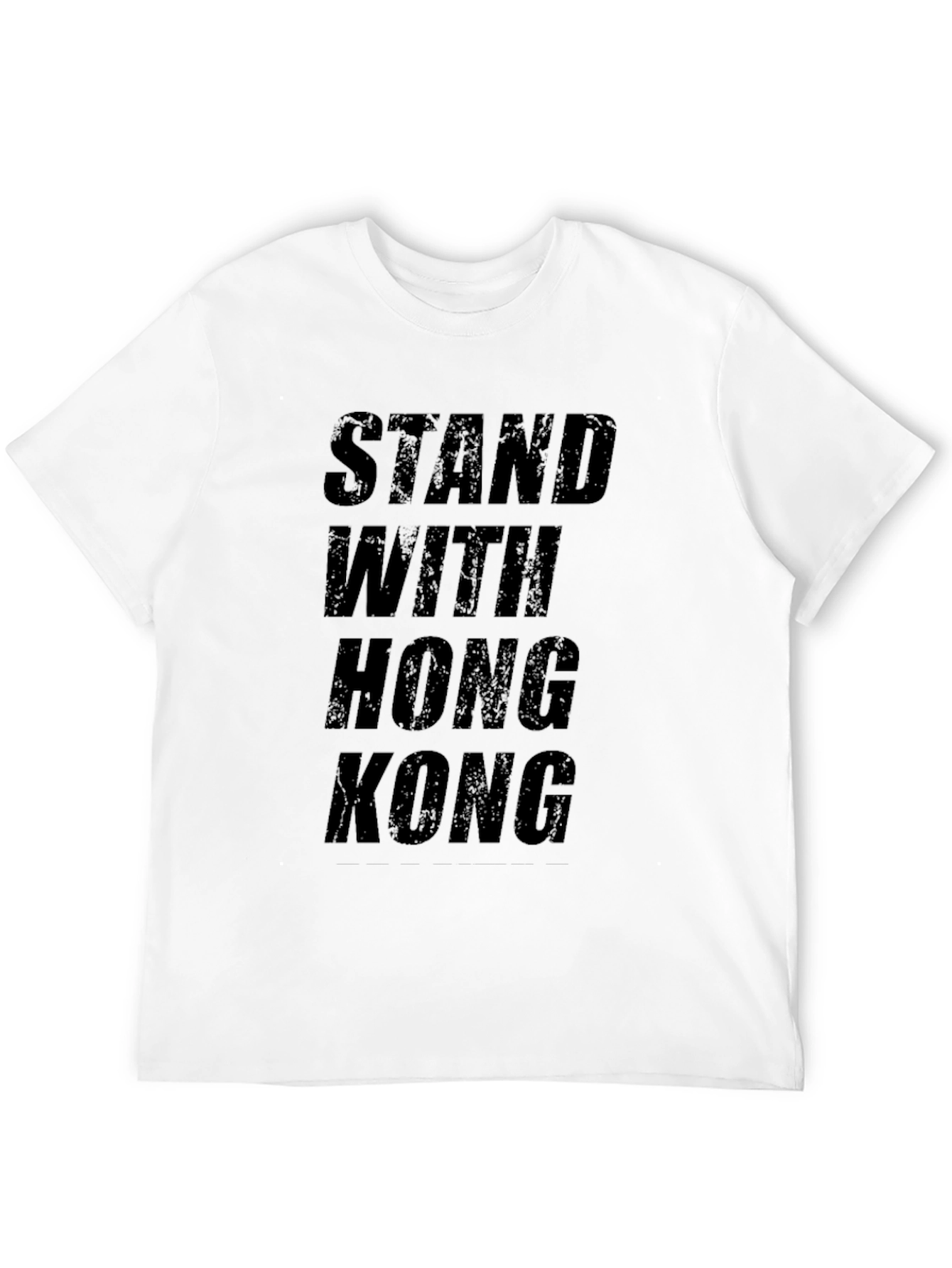 Stand With Hong Kong Black Graphic Tee