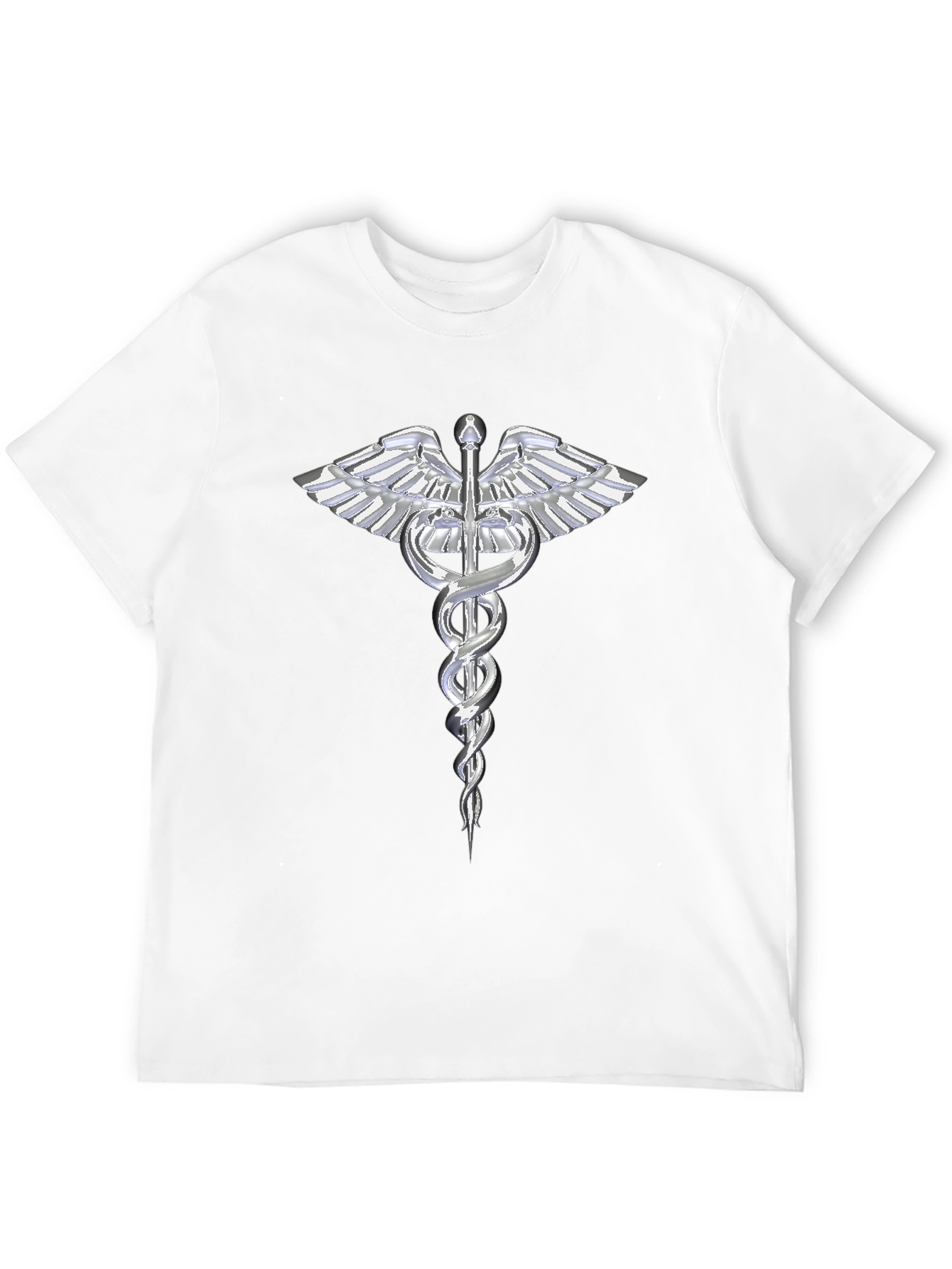 Caduceus T-Shirt - Medical Symbol Black Tee