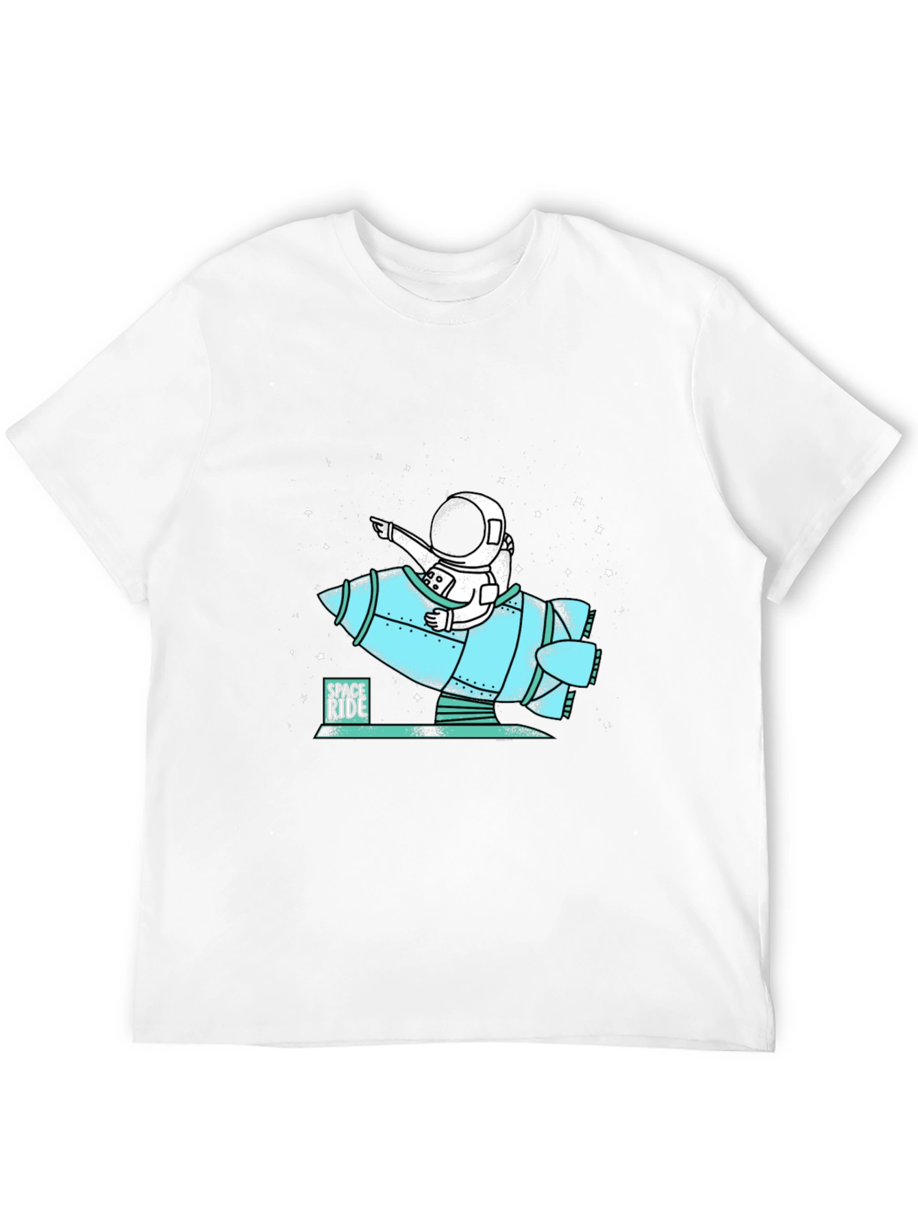 Space Ride Astronaut T-Shirt - Cool Graphic Tee