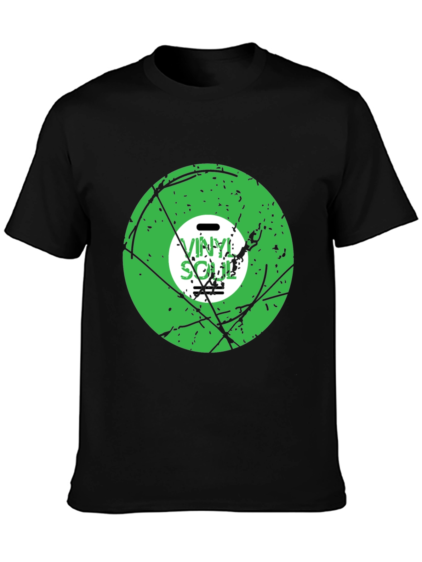 Vinyl Soul Black Graphic Tee