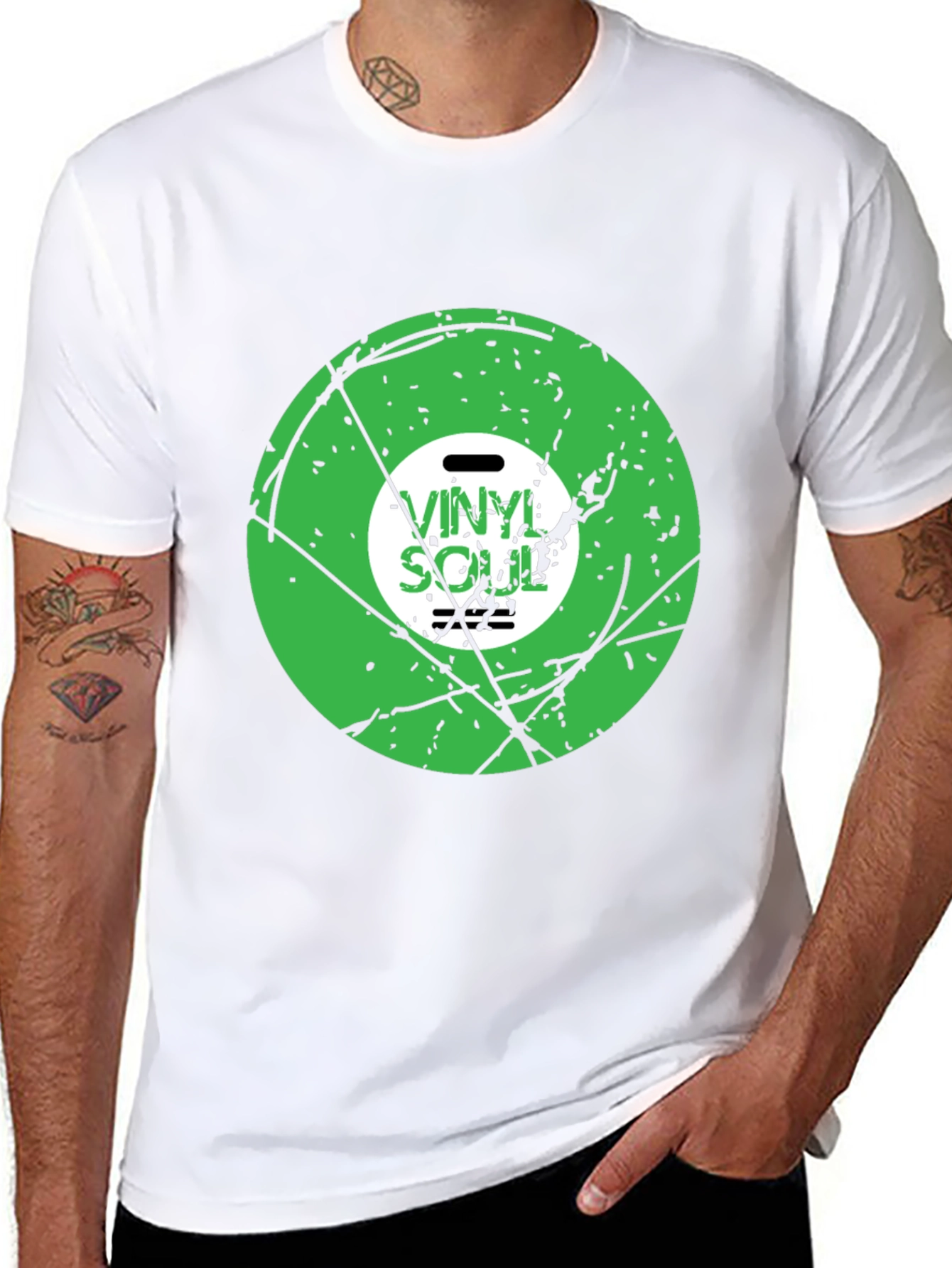 Vinyl Soul Black Graphic Tee