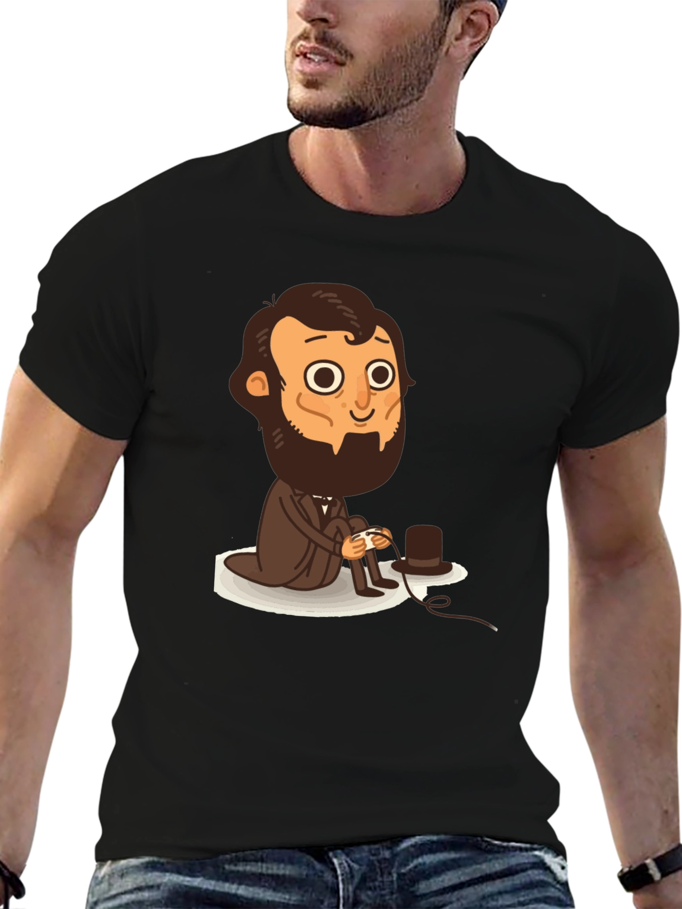 Gamer Lincoln T-Shirt - Presidential Gaming Tee