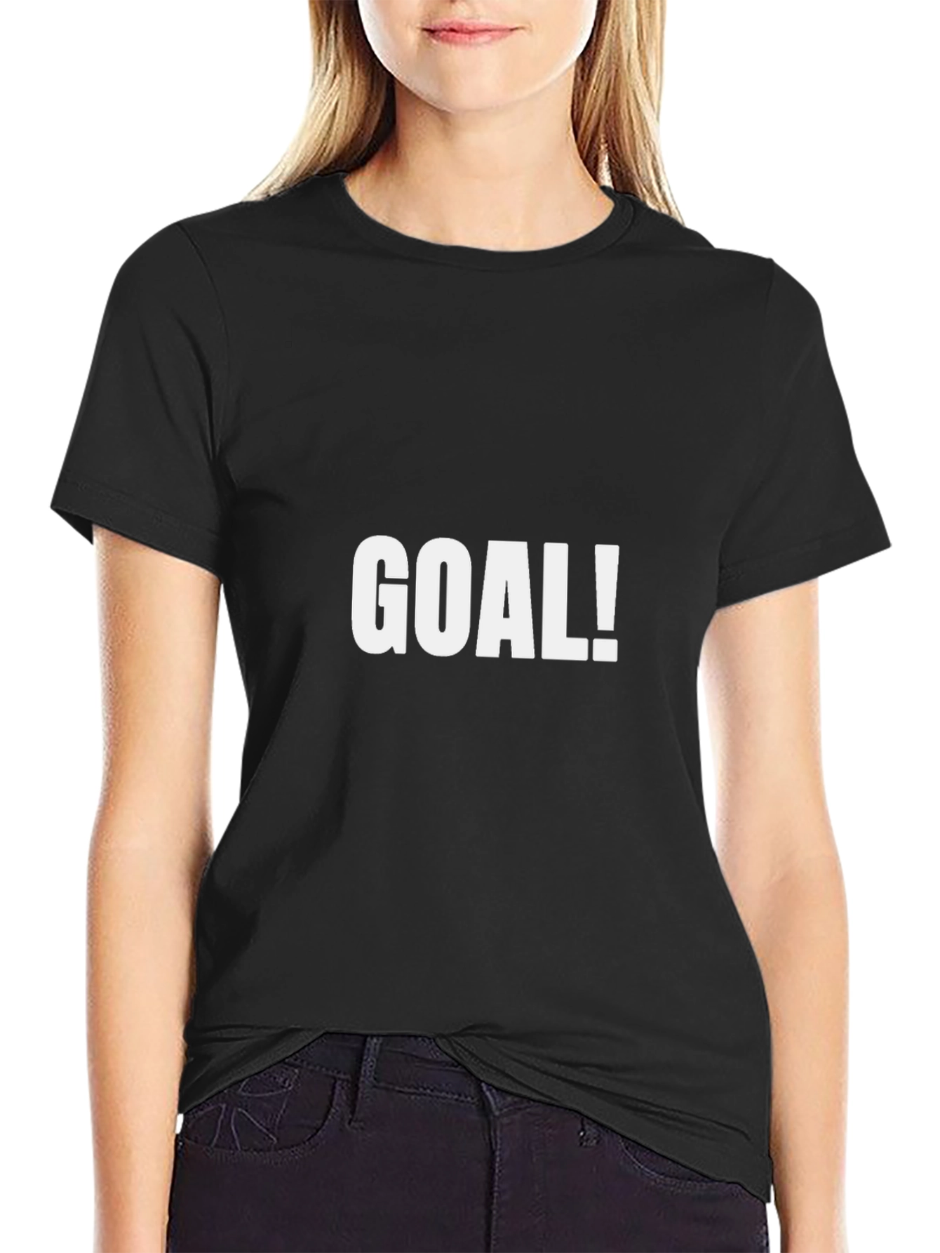 Goal! Black Graphic Tee