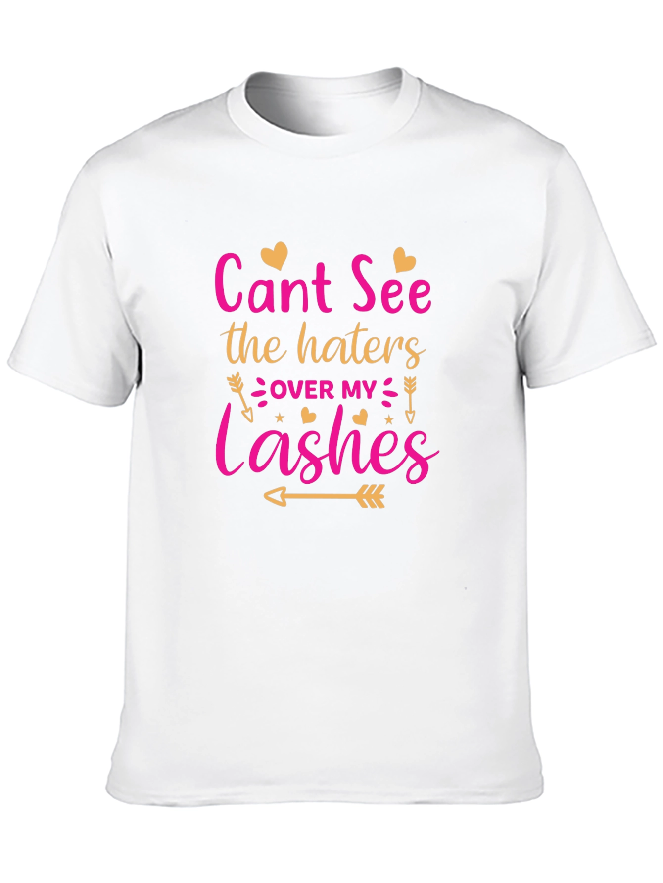 Cant See The Haters Over My Lashes Black T-Shirt