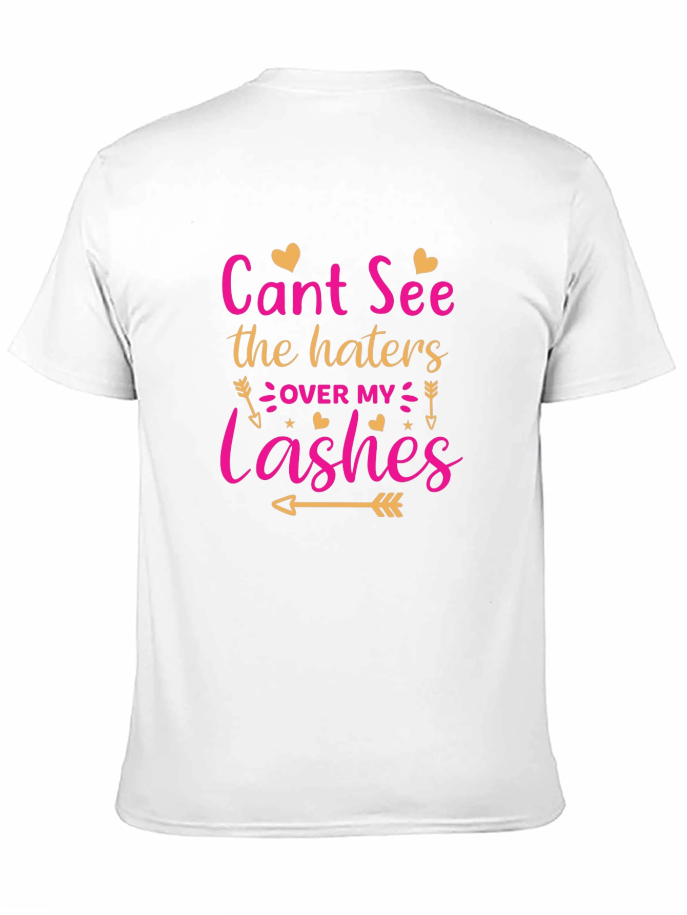 Cant See The Haters Over My Lashes Black T-Shirt