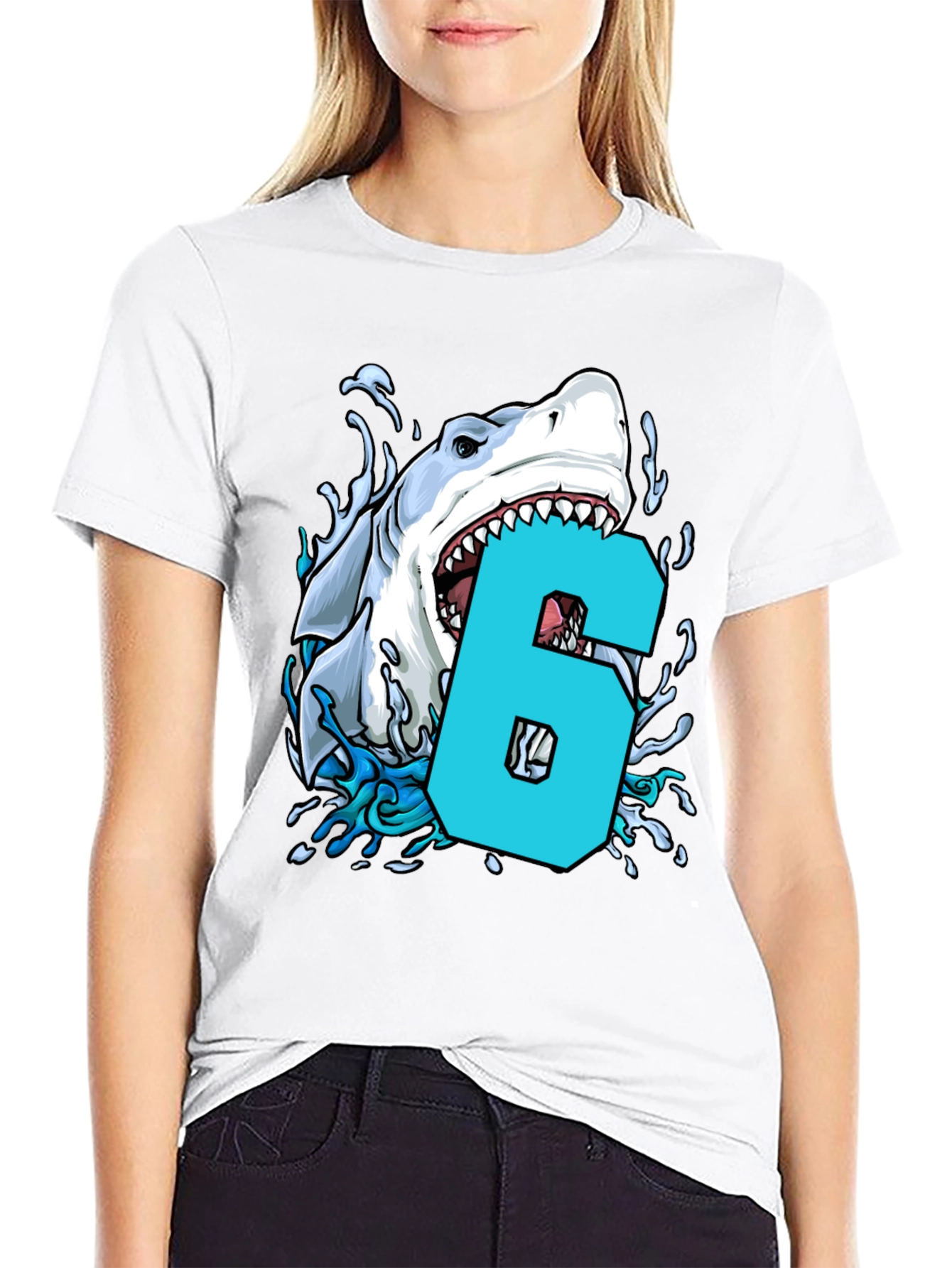 Shark Bite Number 6 T-Shirt