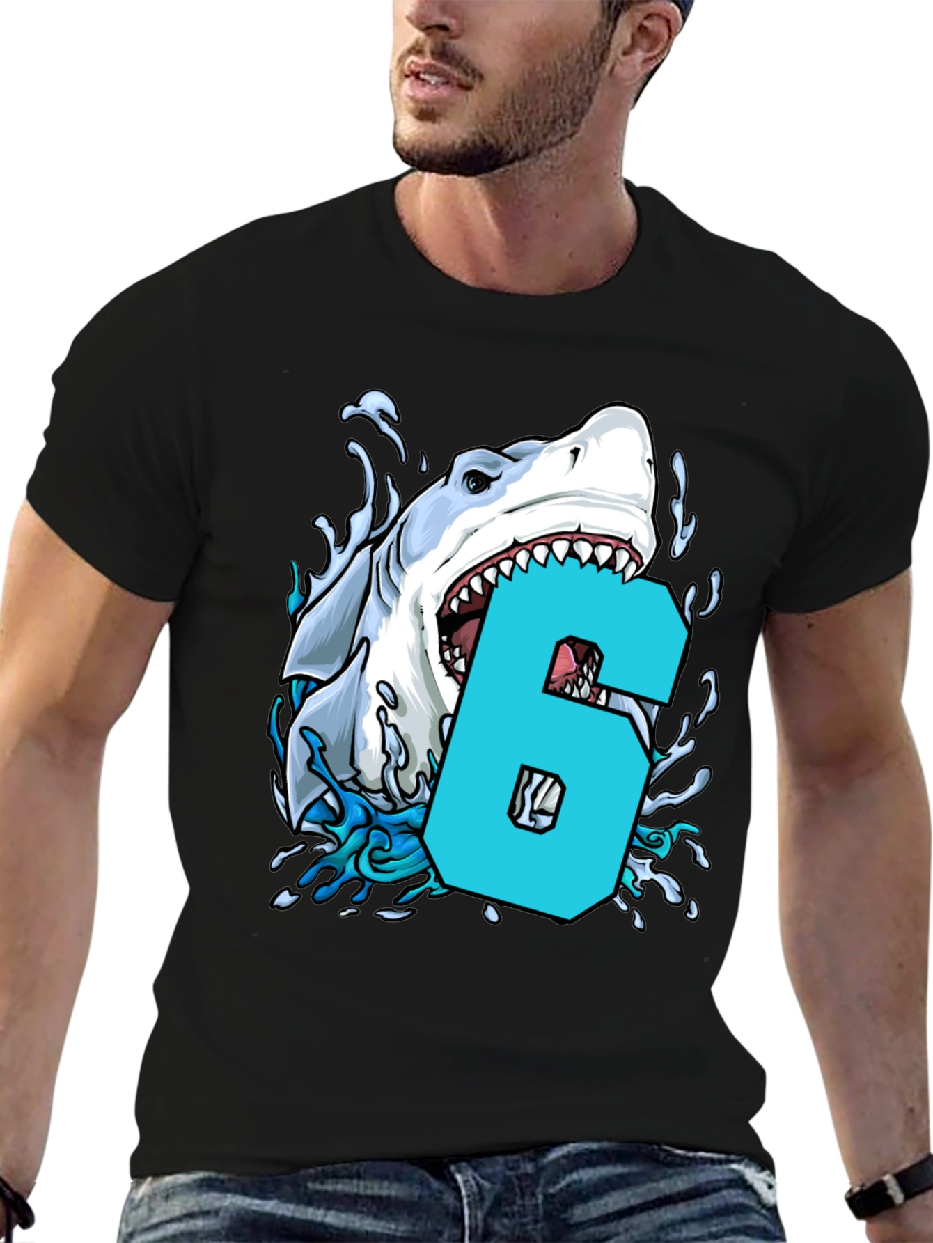 Shark Bite Number 6 T-Shirt