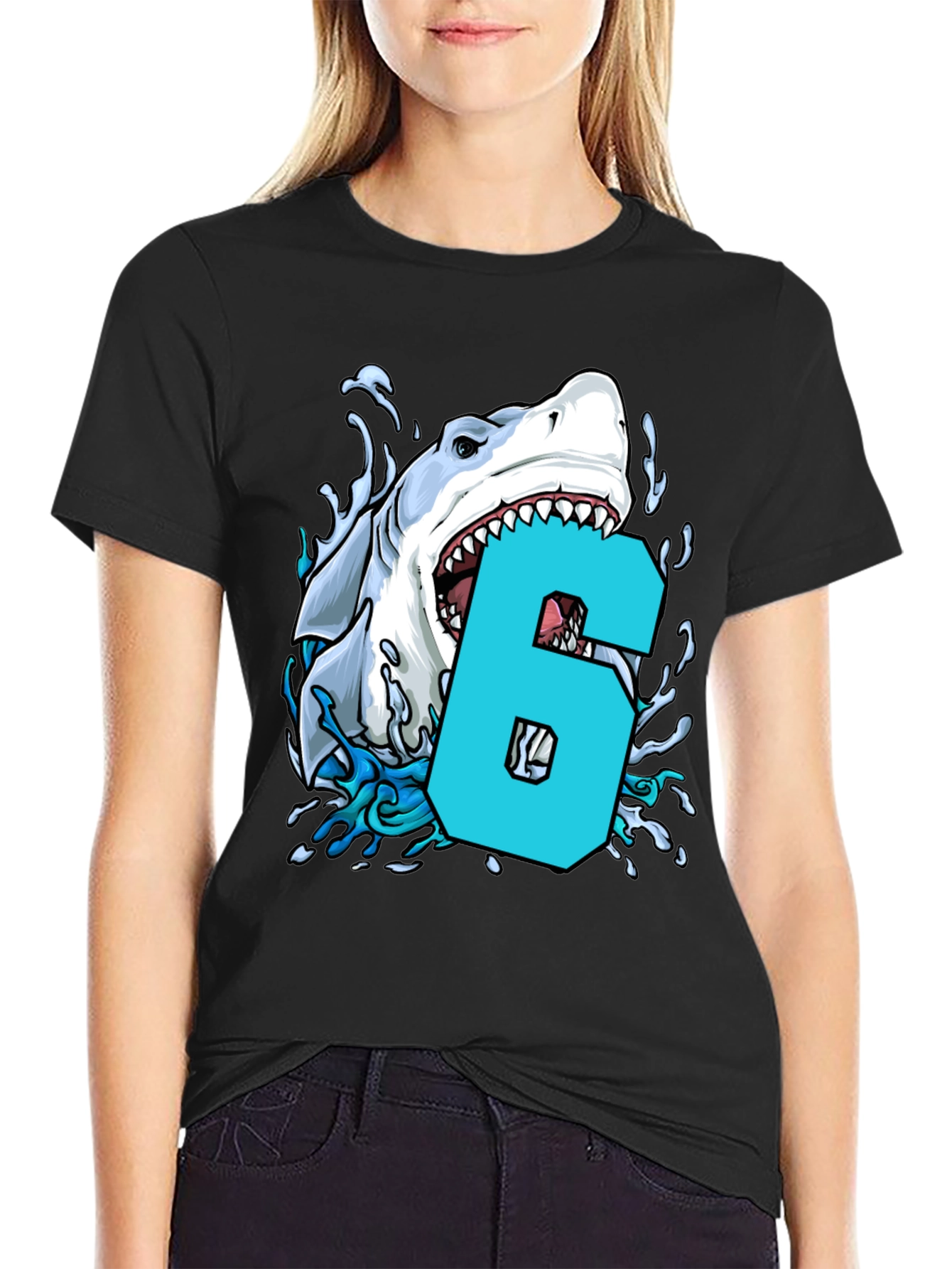 Shark Bite Number 6 T-Shirt