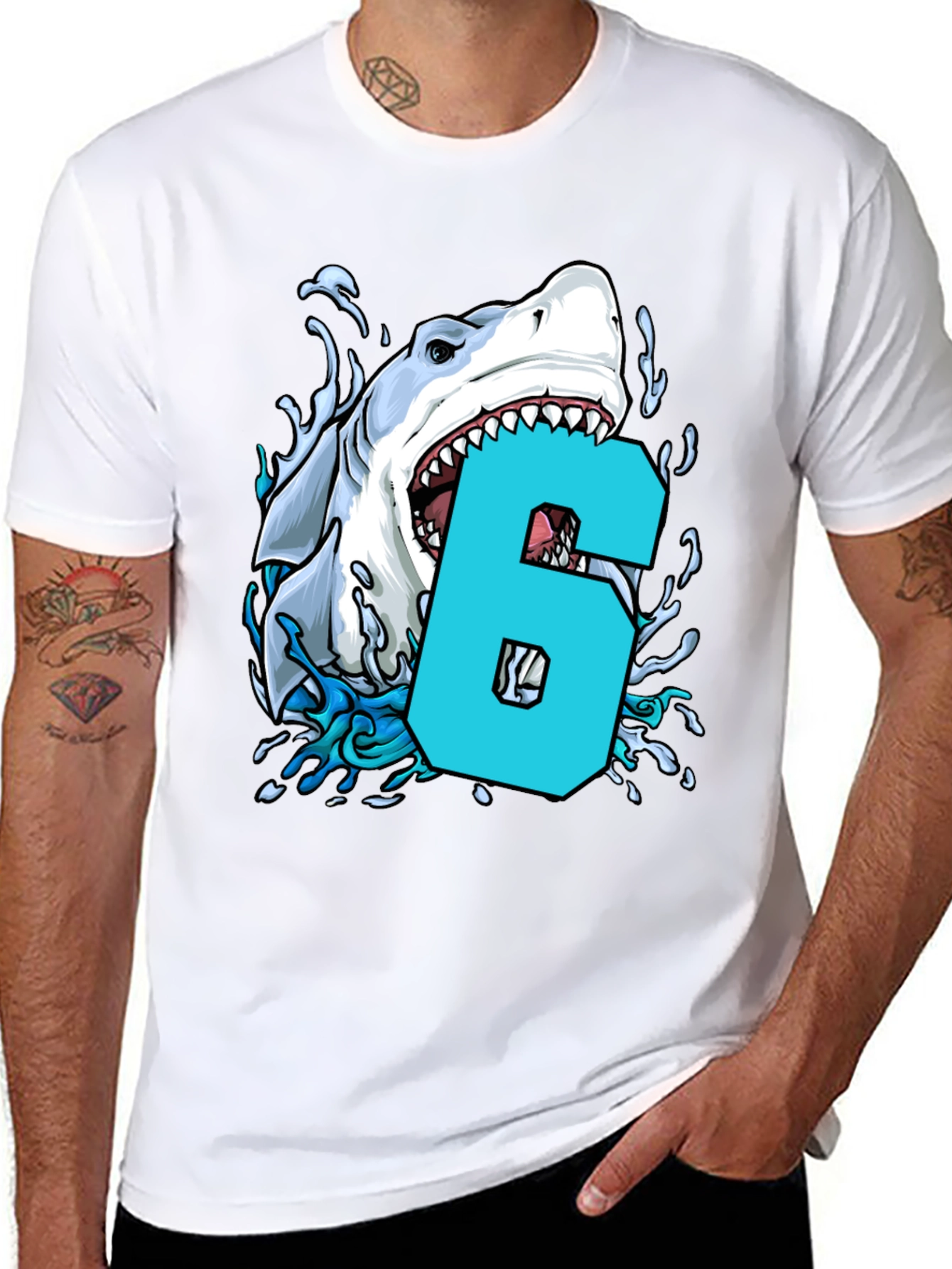 Shark Bite Number 6 T-Shirt
