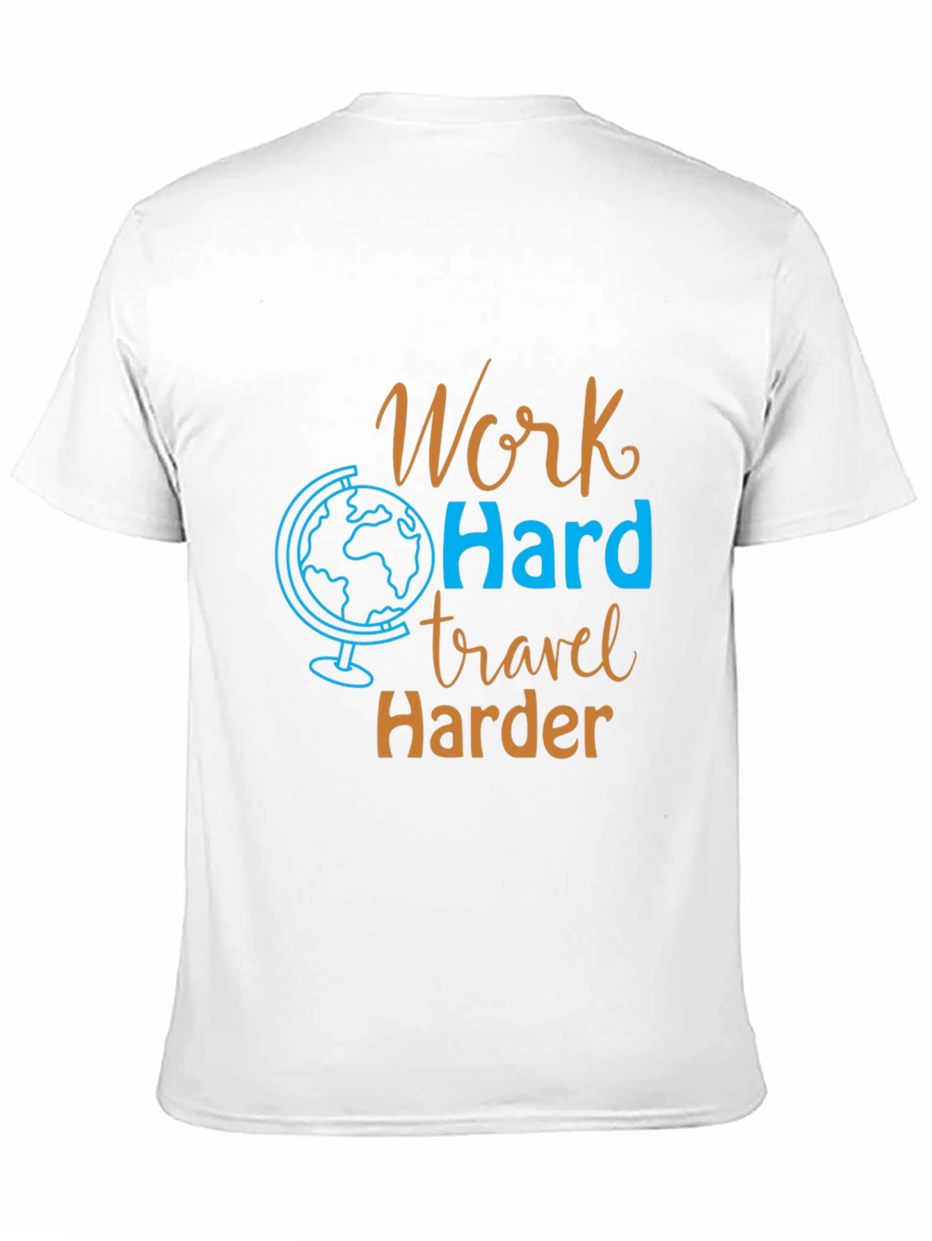 Work Hard Travel Harder Graphic Tee - Black