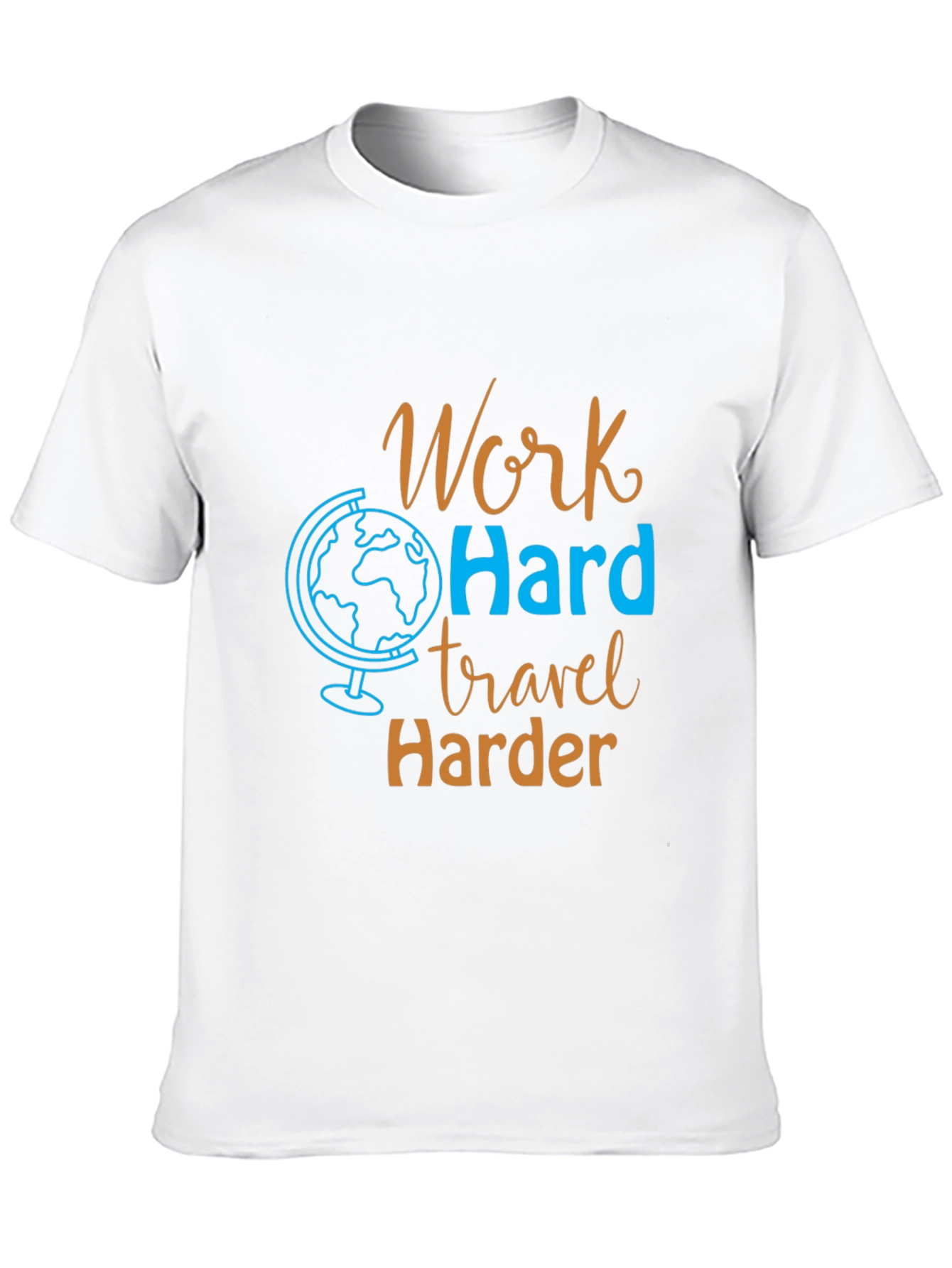 Work Hard Travel Harder Graphic Tee - Black