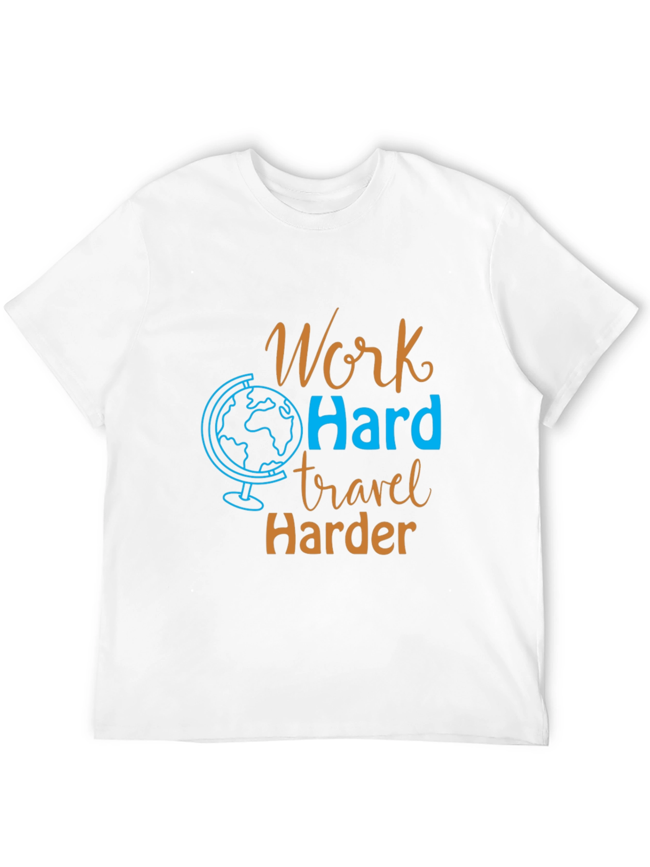 Work Hard Travel Harder Graphic Tee - Black