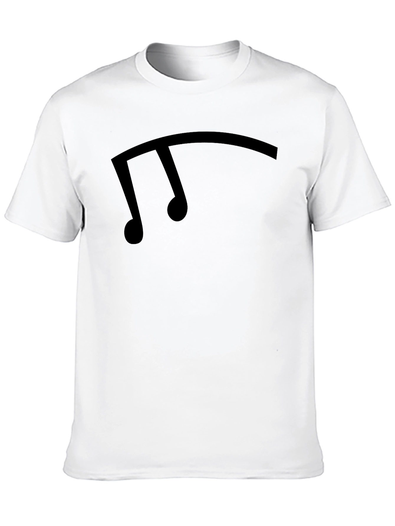 Black Musical Note Graphic Tee