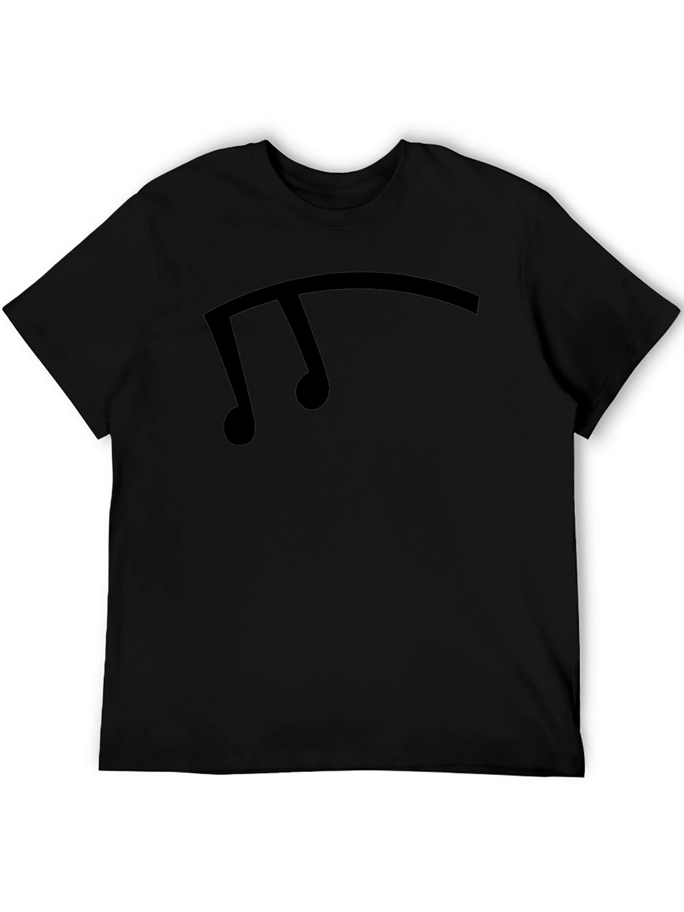Black Musical Note Graphic Tee