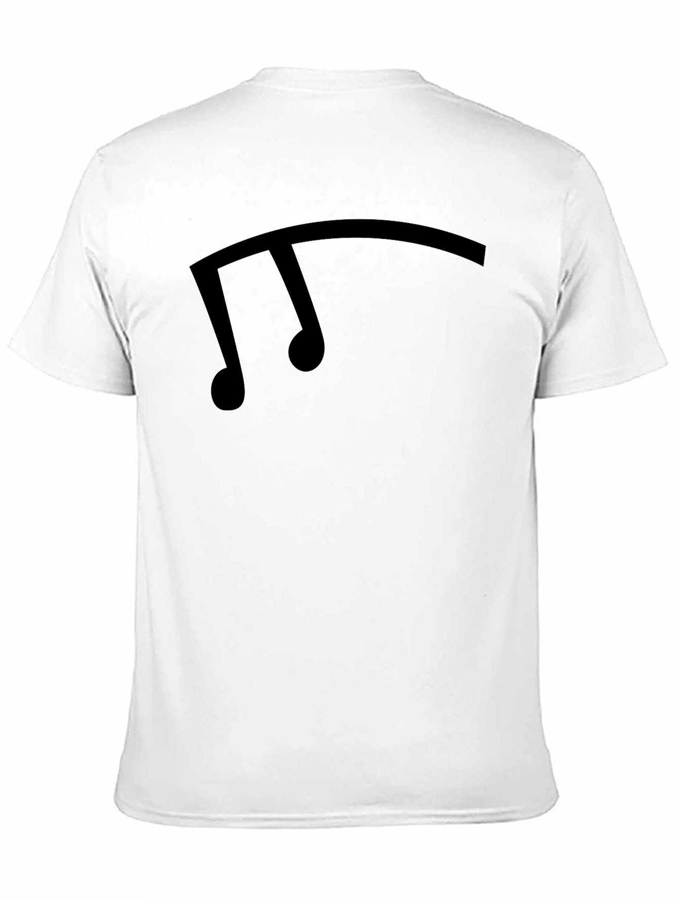 Black Musical Note Graphic Tee