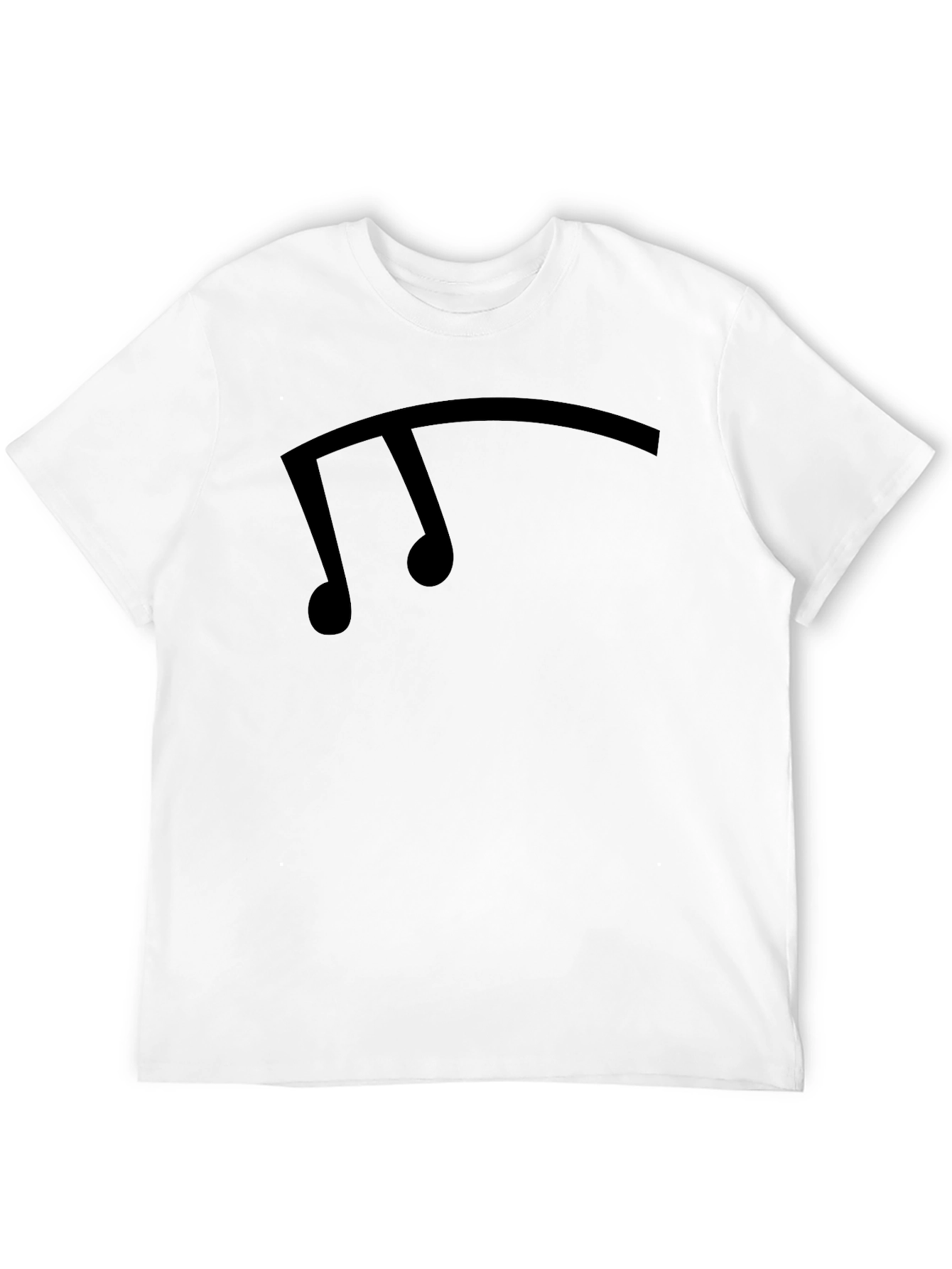 Black Musical Note Graphic Tee