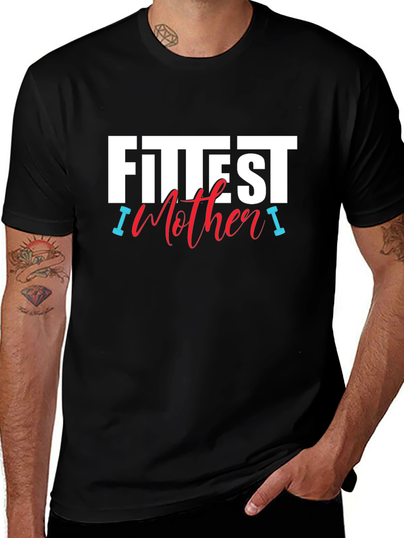 Fittest Mother T-Shirt - Gym Workout Tee