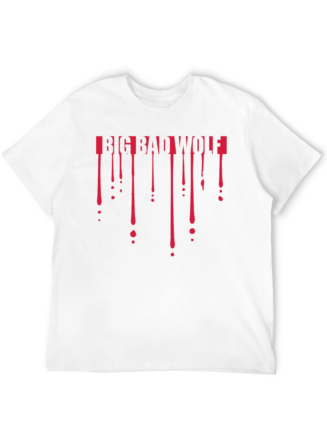 Big Bad Wolf Dripping T-Shirt - Black