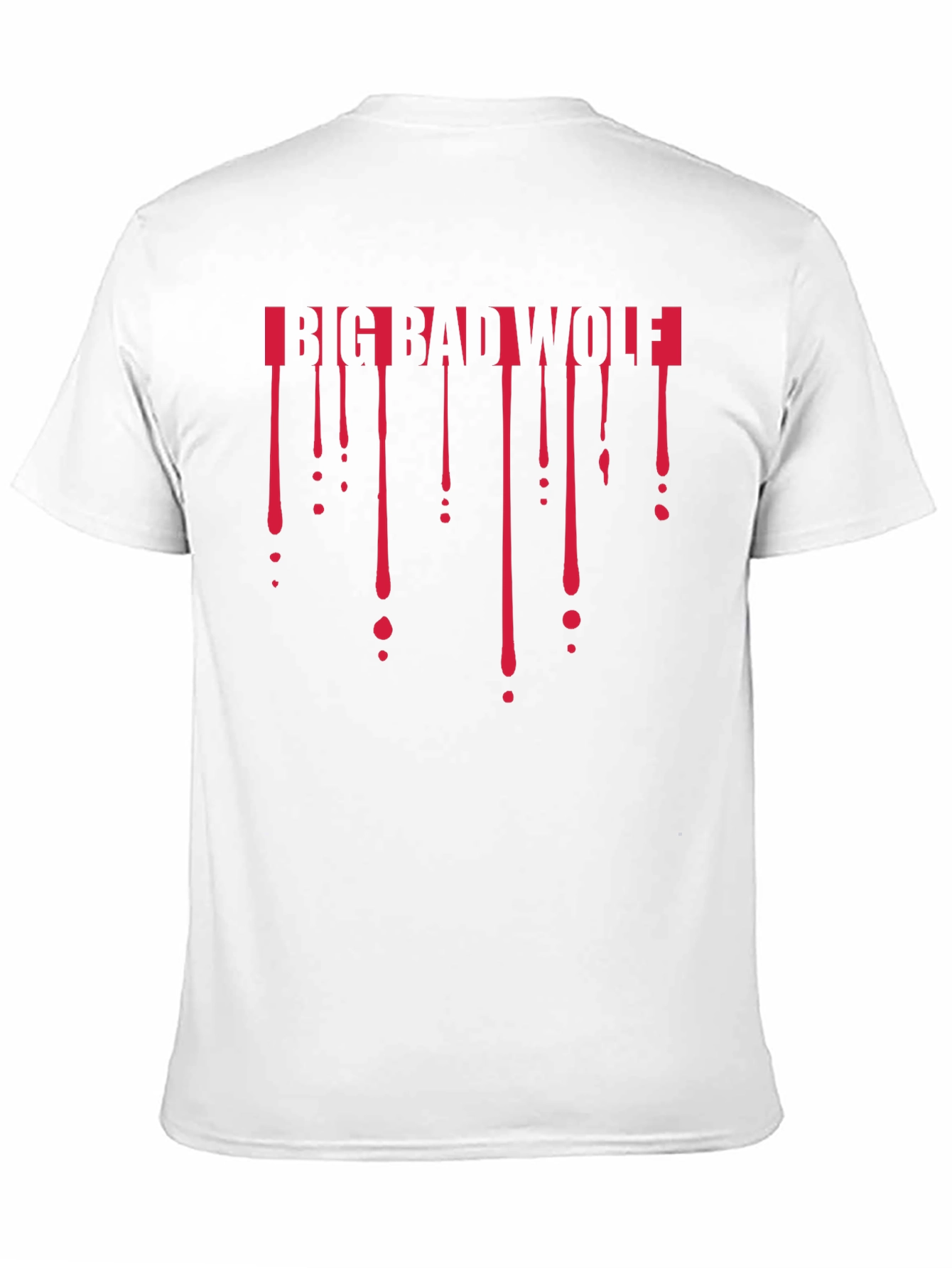 Big Bad Wolf Dripping T-Shirt - Black