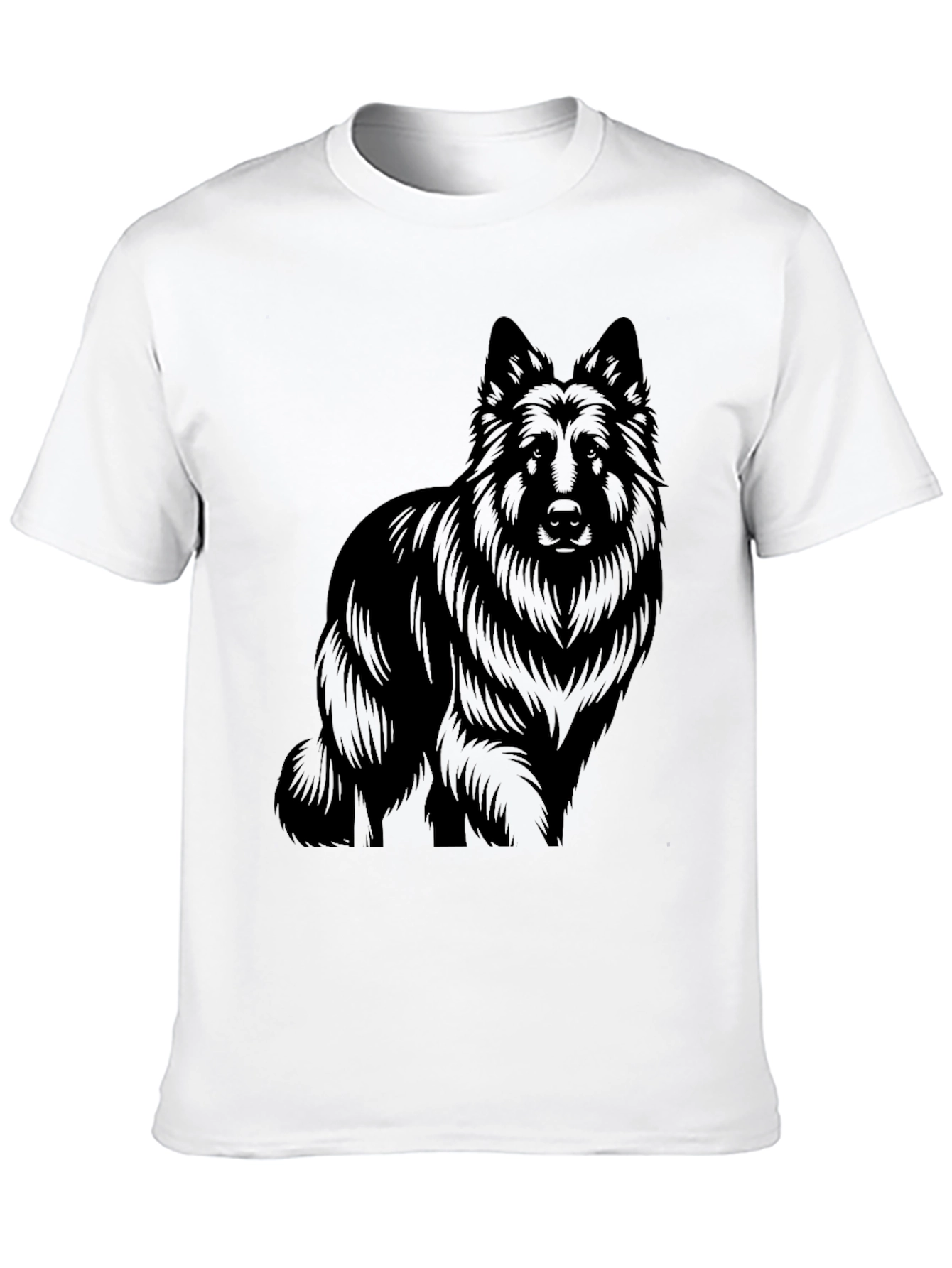 Black Dog Graphic Tee - Stylish Canine Design
