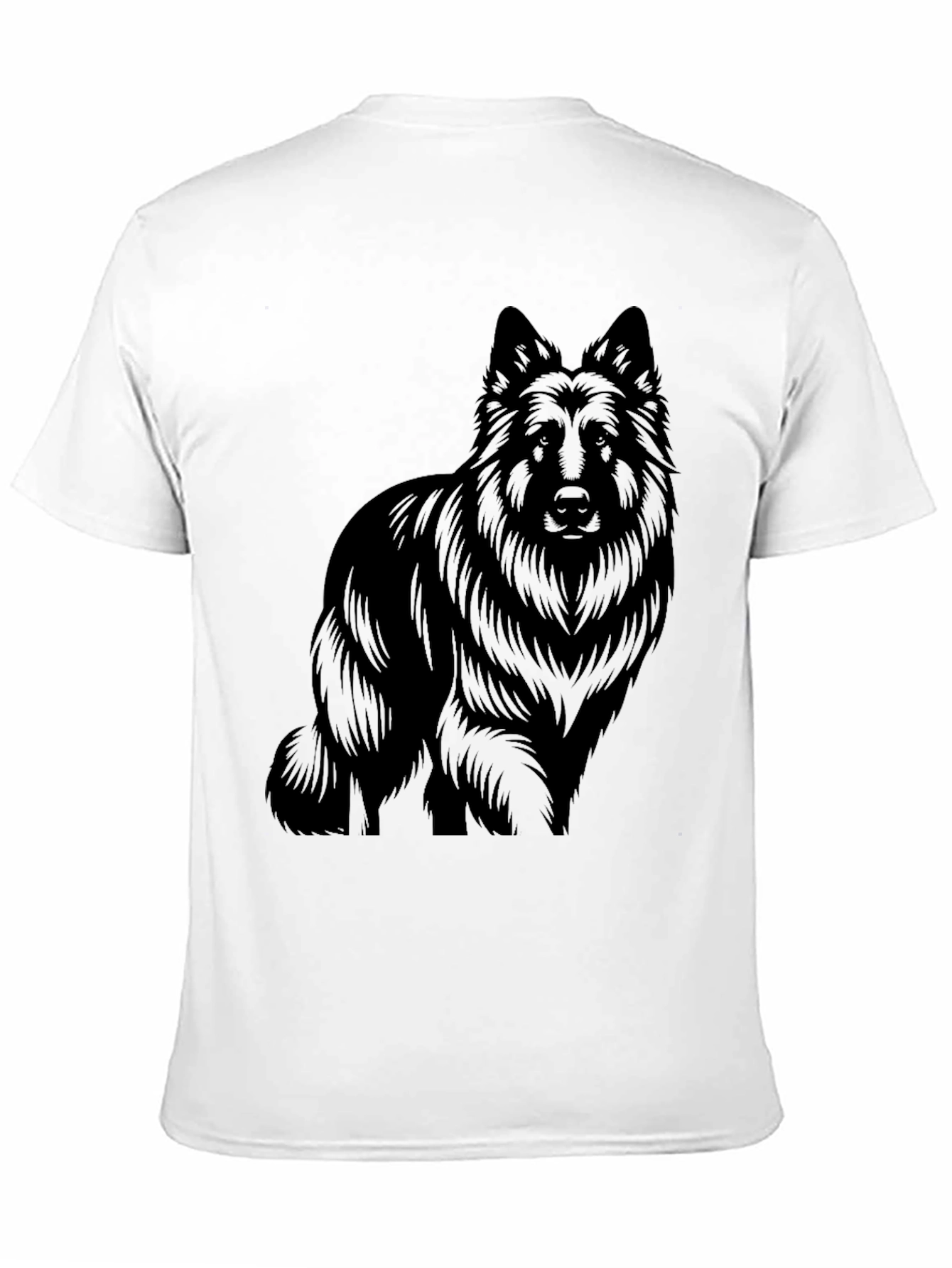 Black Dog Graphic Tee - Stylish Canine Design