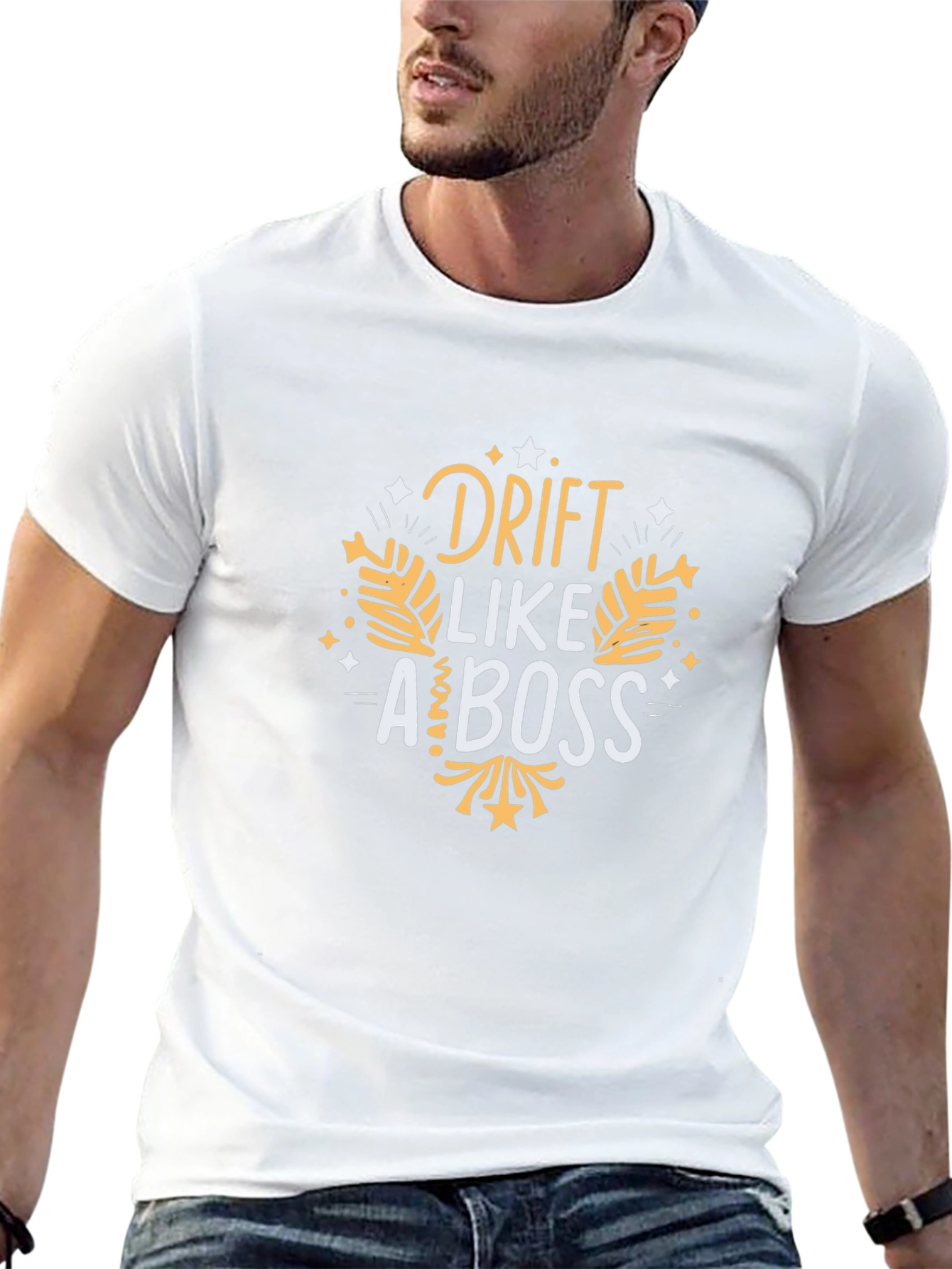 Drift Like a Boss Graphic Tee - Black