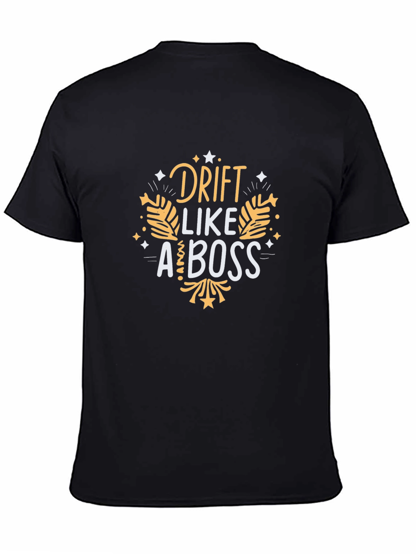 Drift Like a Boss Graphic Tee - Black