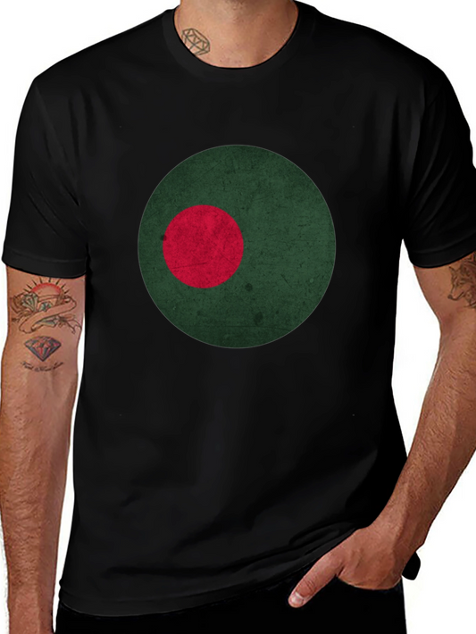 Bangladesh Flag Inspired Graphic Tee