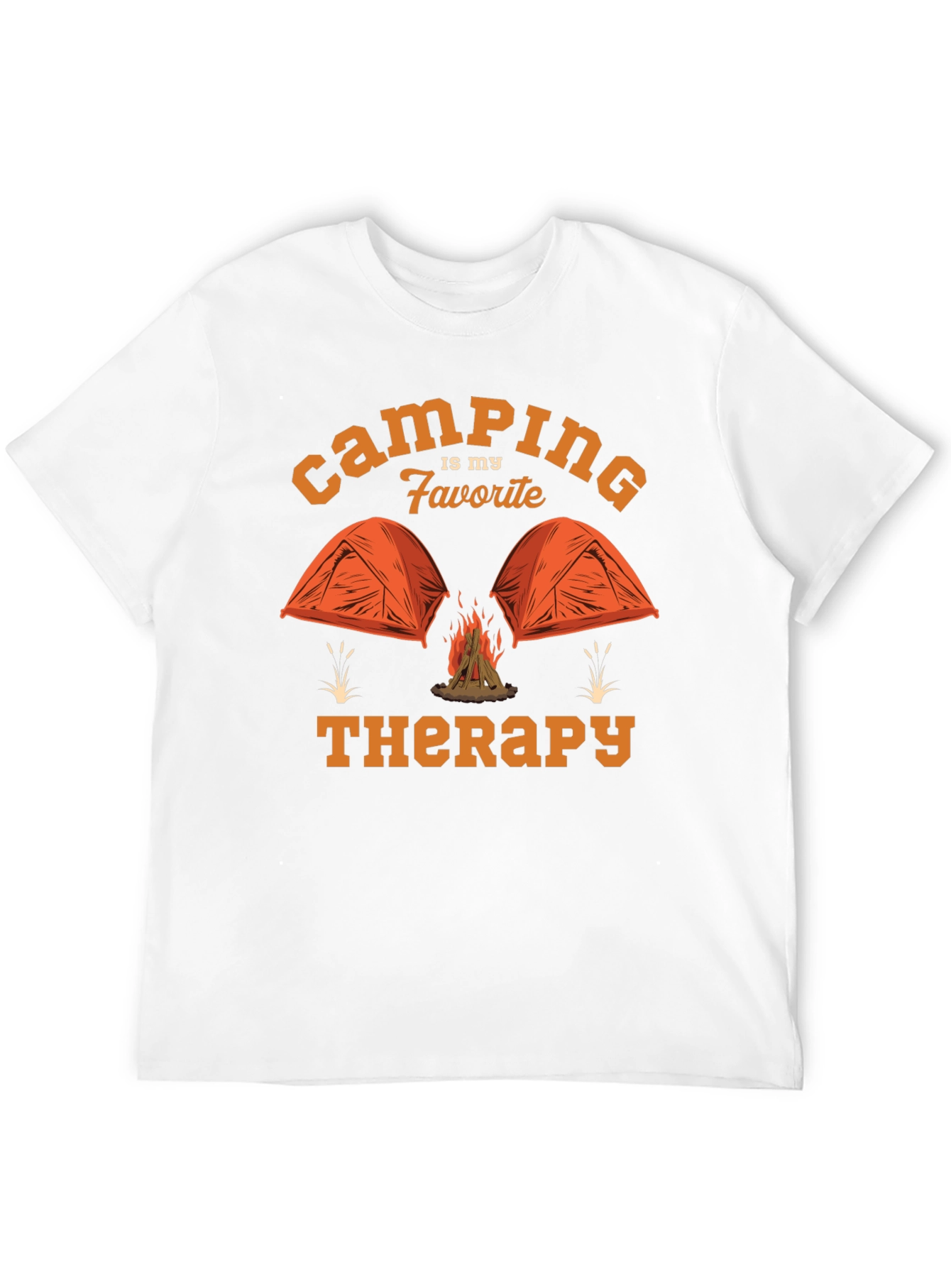 Camping is My Favorite Therapy Graphic T-Shirt