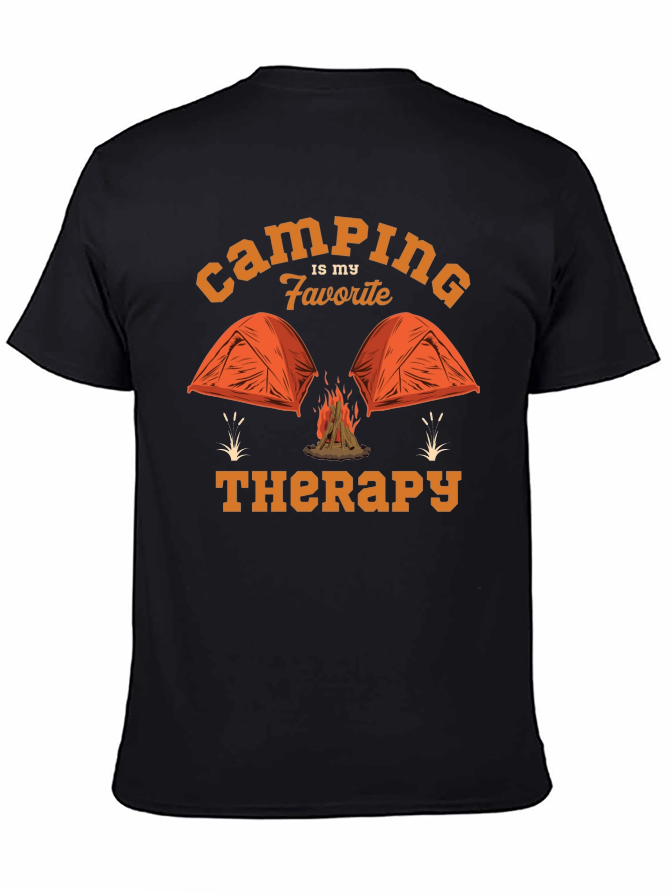 Camping is My Favorite Therapy Graphic T-Shirt