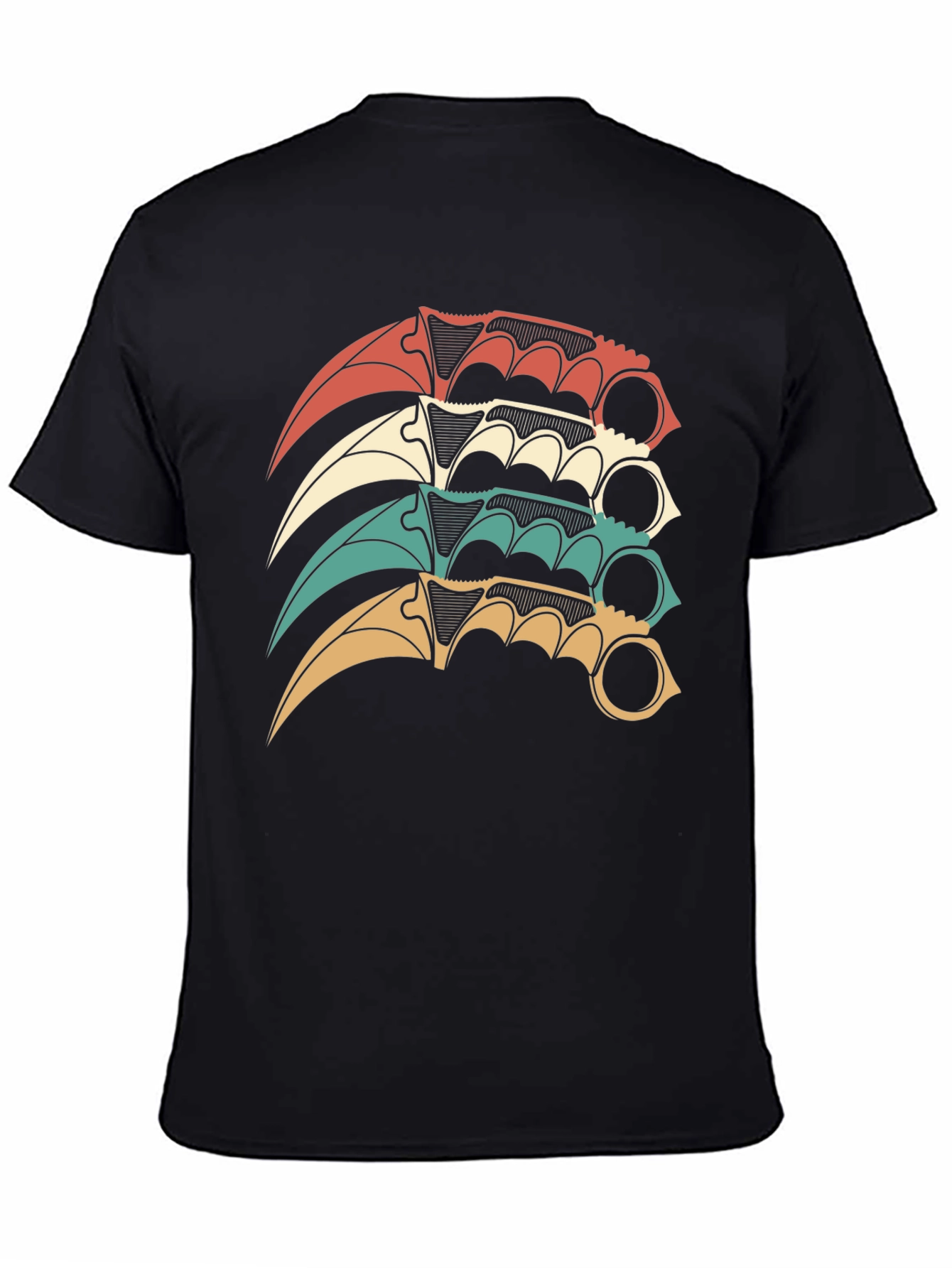 Karambit Stack Graphic T-Shirt - Black