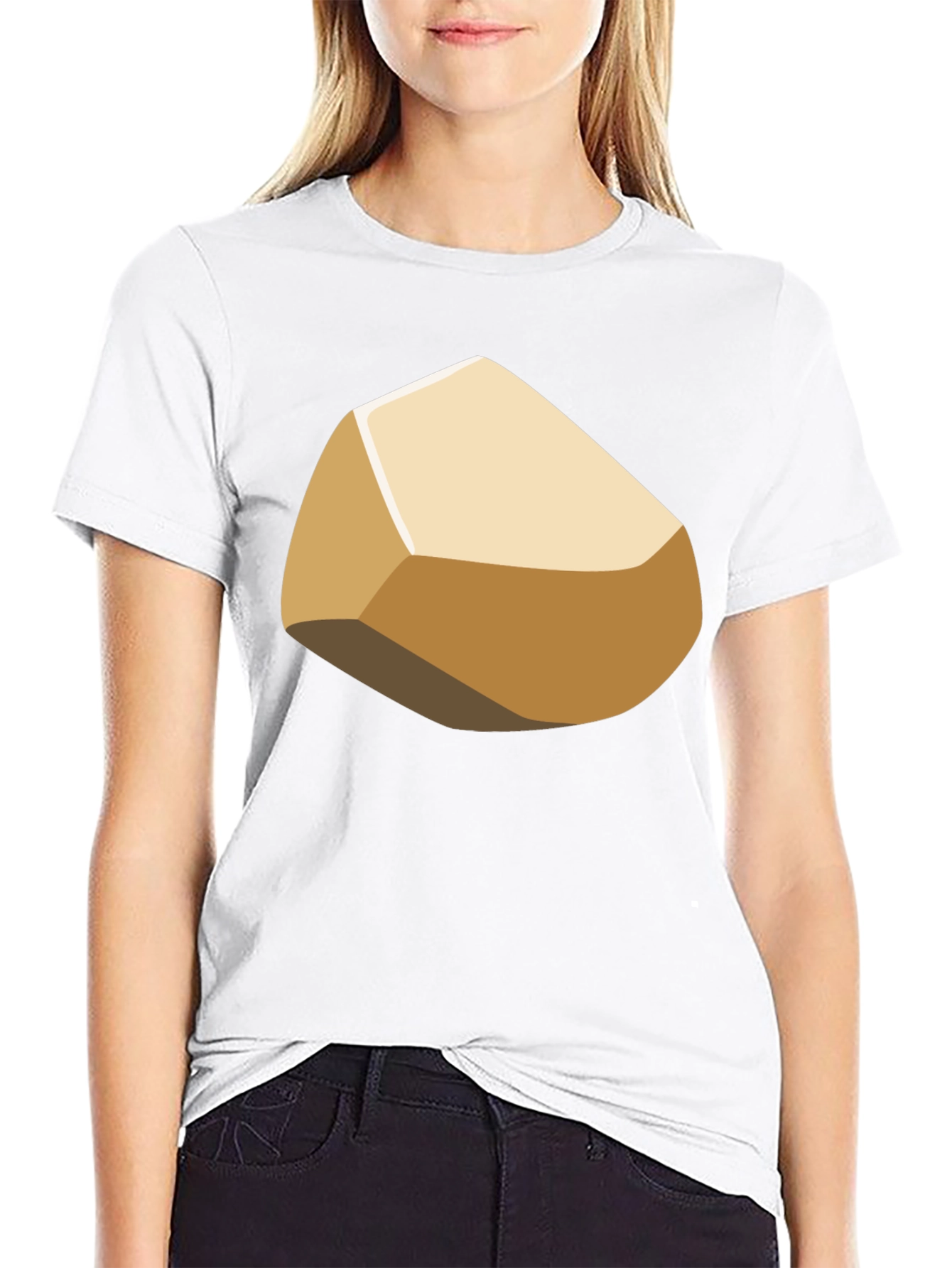 Cartoon Rock Graphic T-Shirt