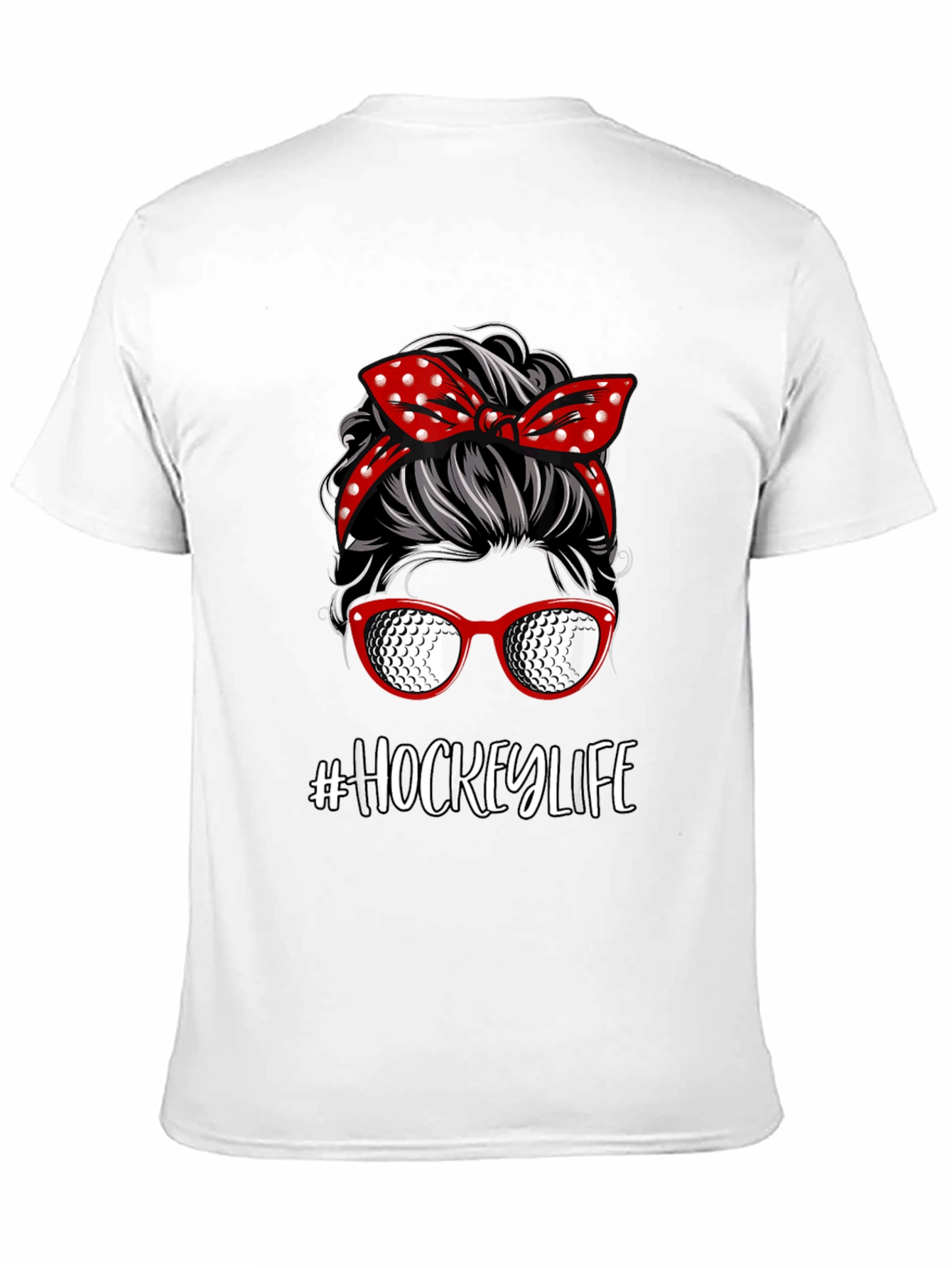 Hockey Life Messy Bun T-Shirt