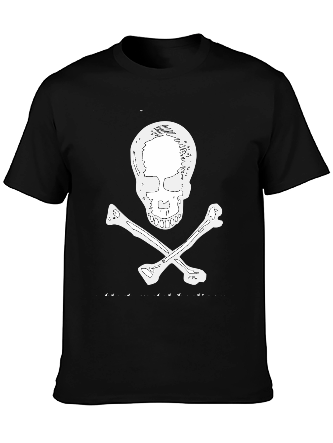 Skull & Crossbones Graphic Tee - Black