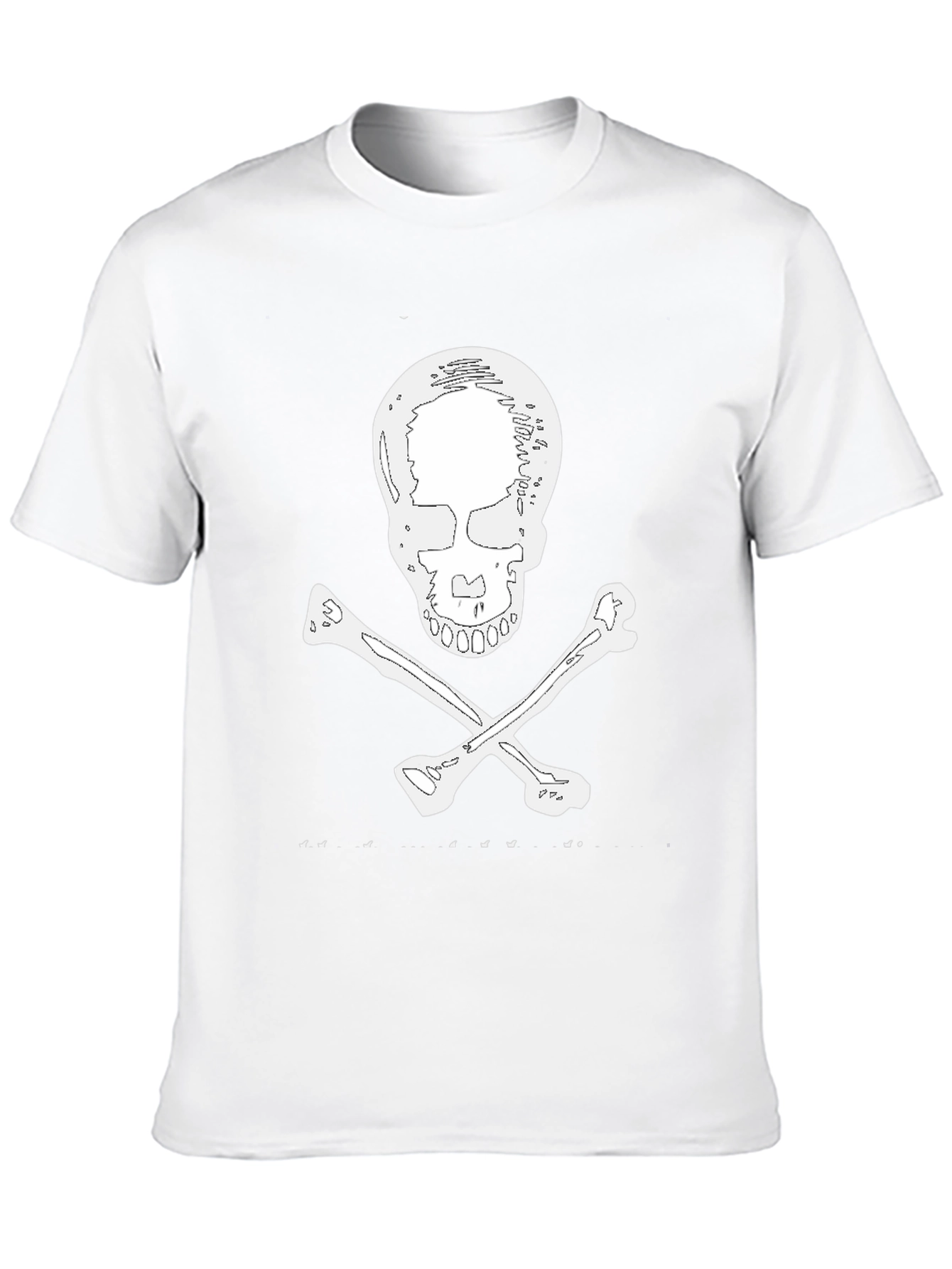 Skull & Crossbones Graphic Tee - Black