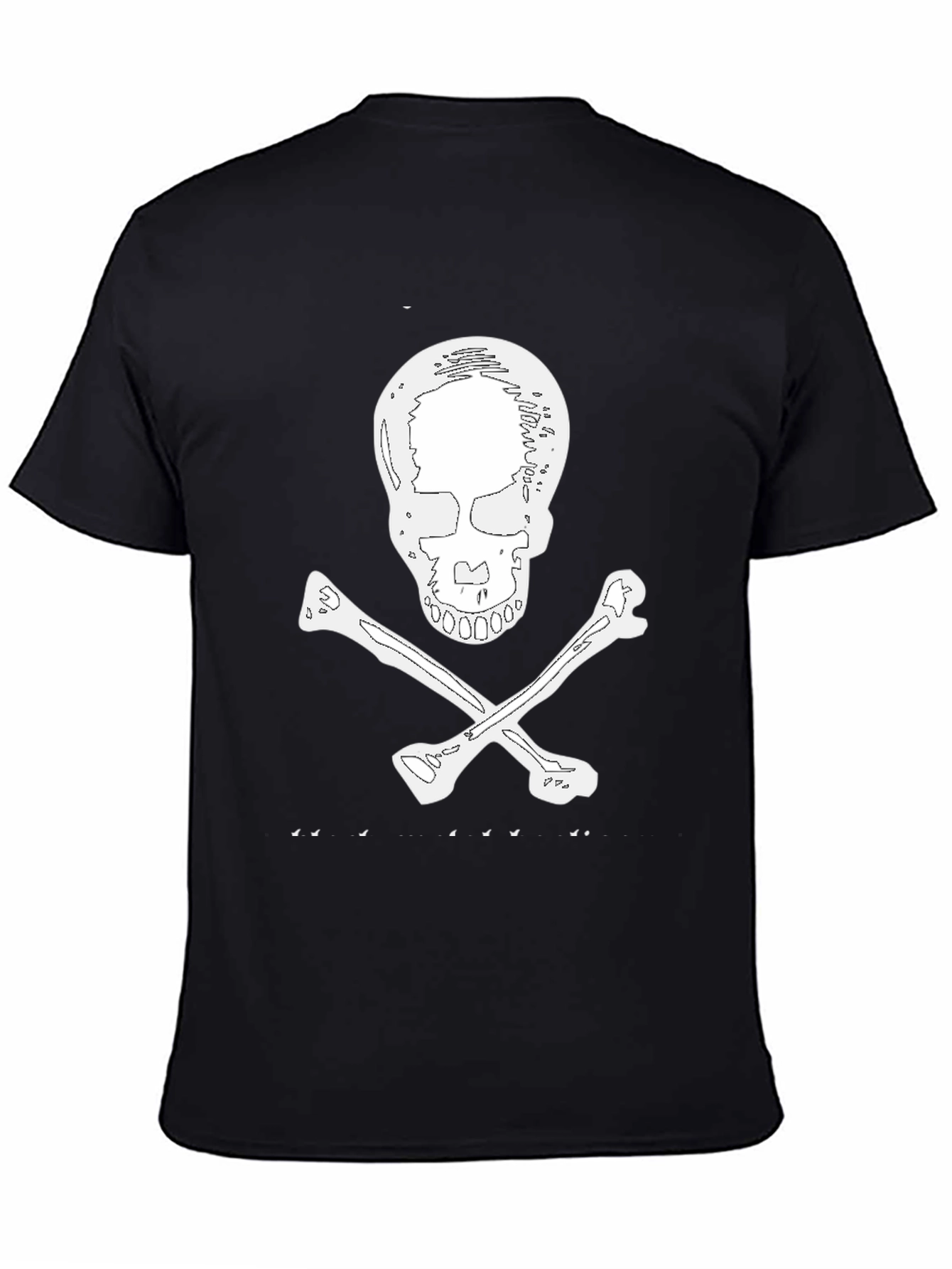 Skull & Crossbones Graphic Tee - Black