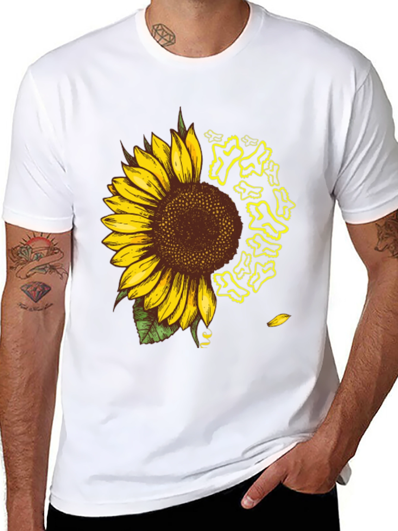 Sunflower Fox Logo Graphic Tee - Black