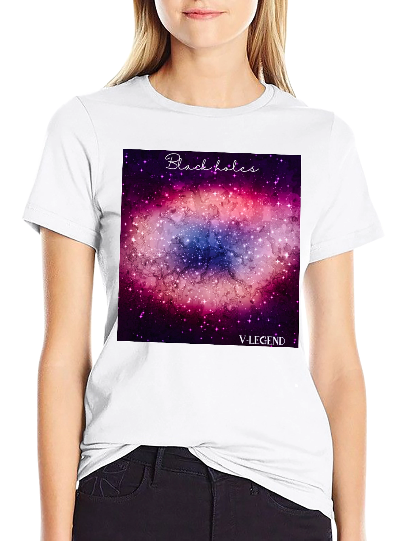 Black Hole Graphic Tee - V-Legend Premium Cotton