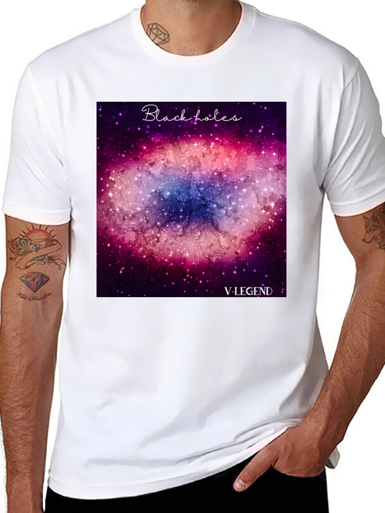 Black Hole Graphic Tee - V-Legend Premium Cotton