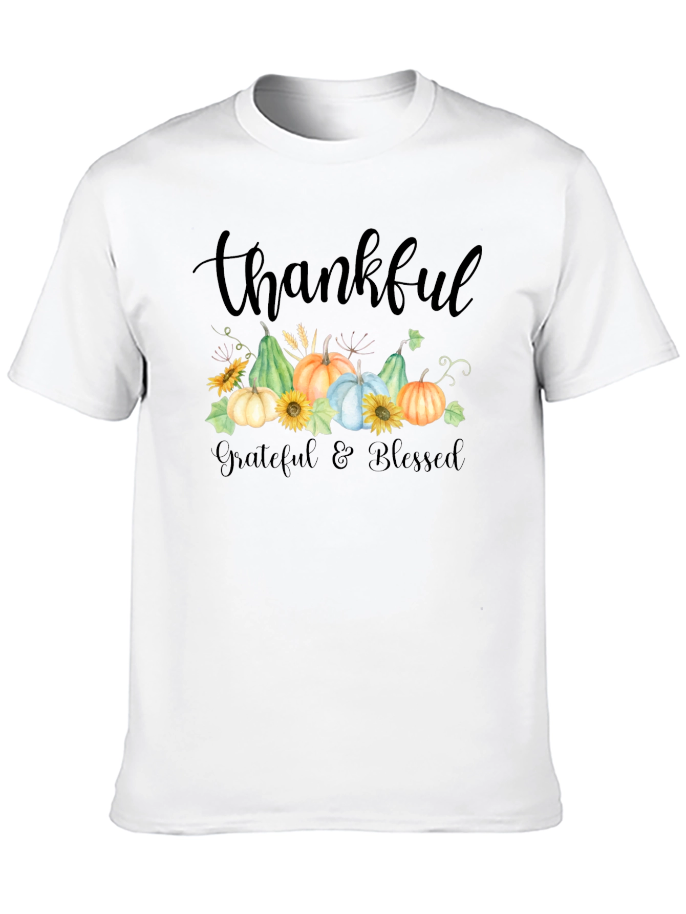 Thankful Grateful Blessed Fall T-Shirt