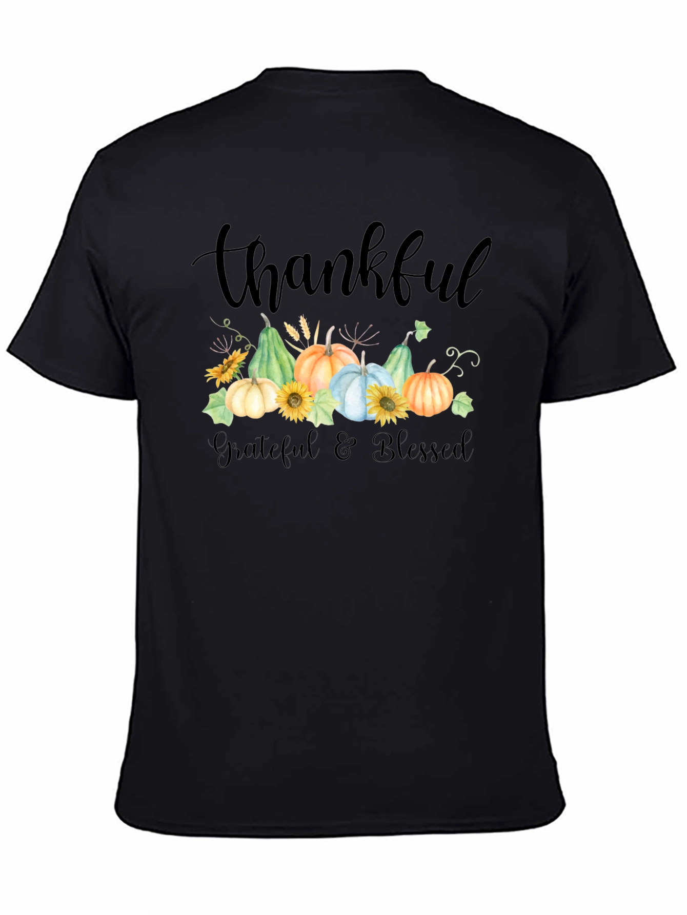 Thankful Grateful Blessed Fall T-Shirt