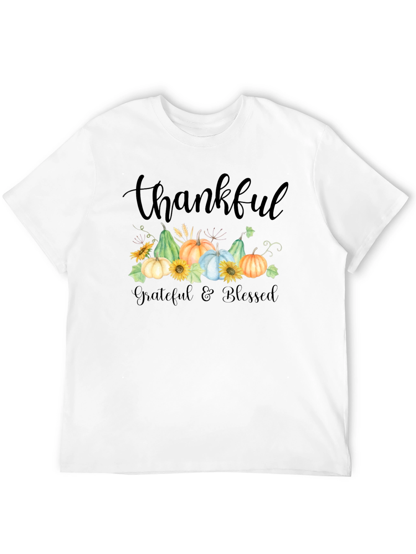 Thankful Grateful Blessed Fall T-Shirt