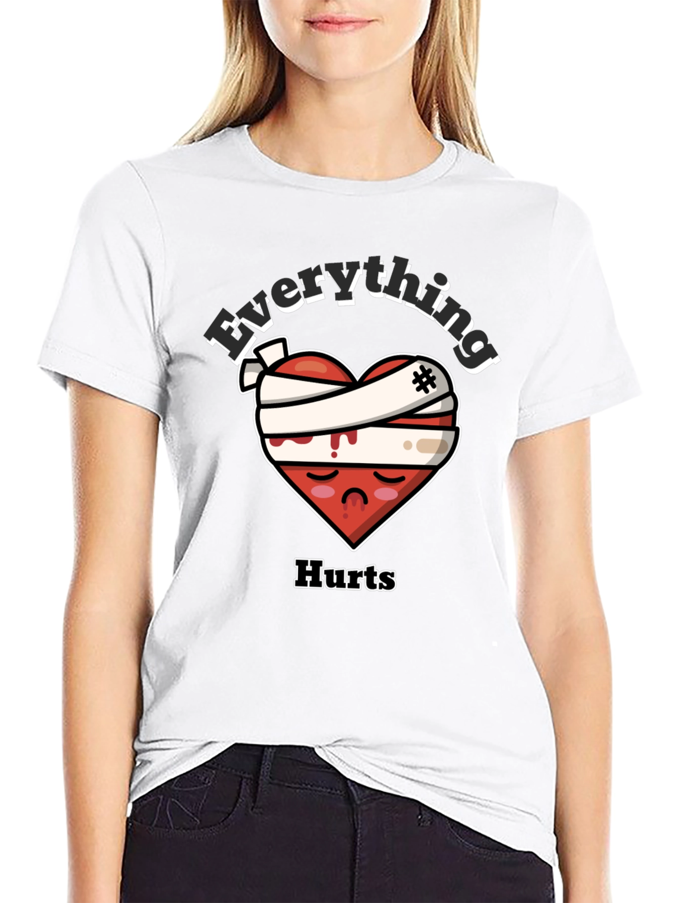 Everything Hurts Heart Graphic T-Shirt