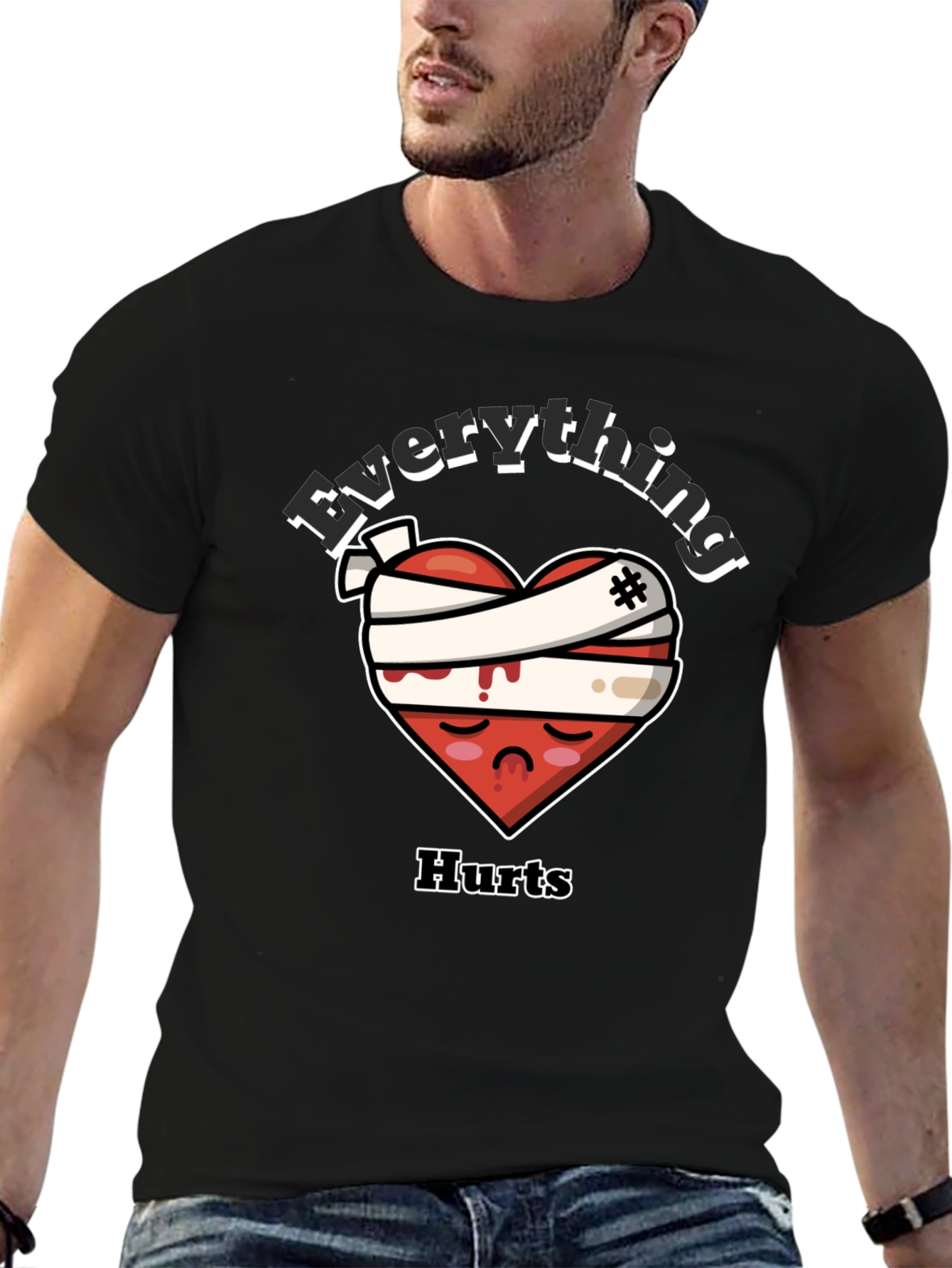 Everything Hurts Heart Graphic T-Shirt