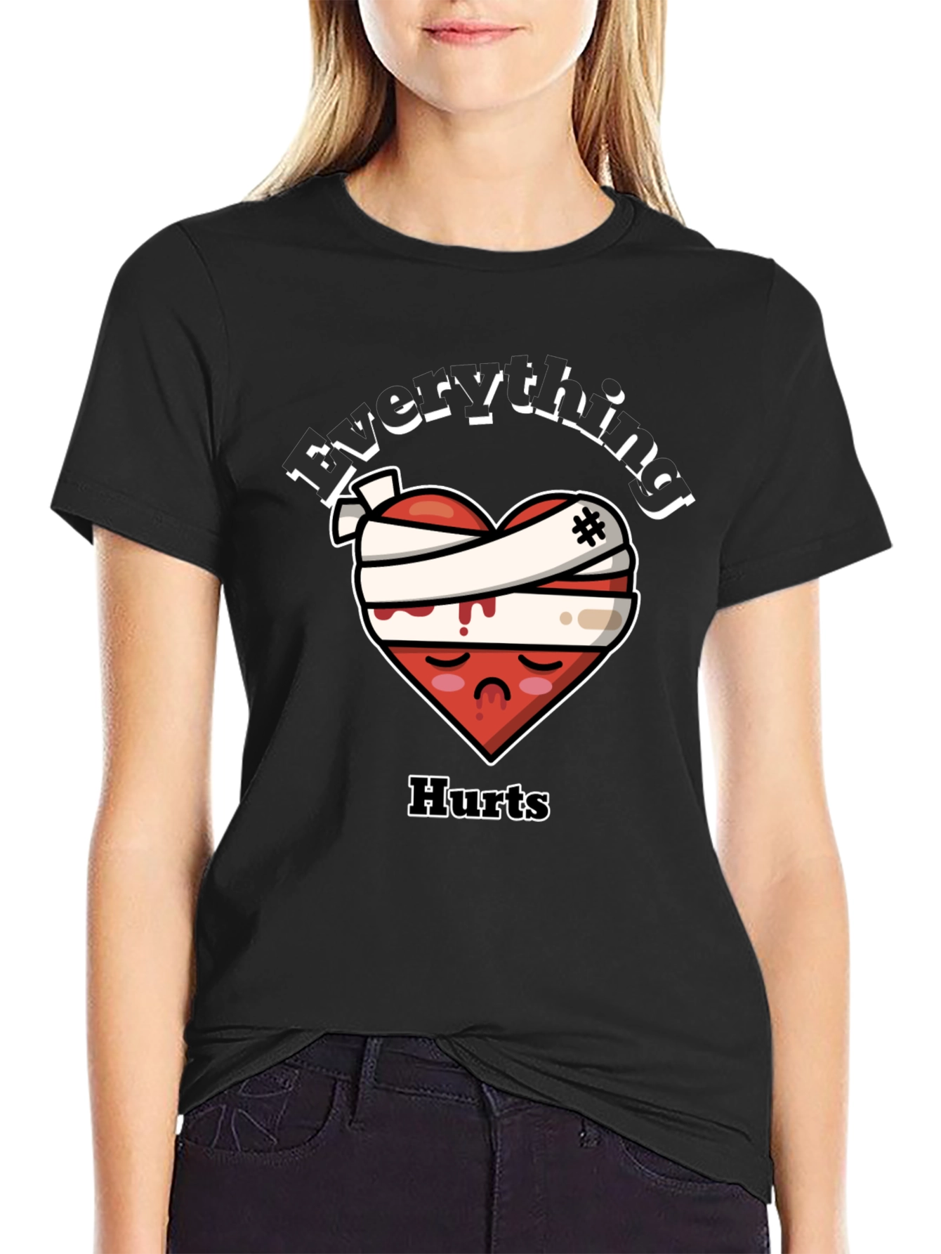 Everything Hurts Heart Graphic T-Shirt