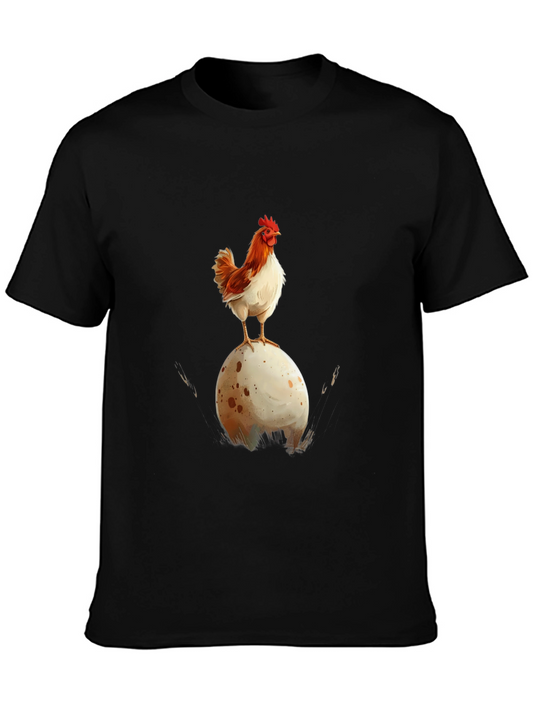 Chicken and Egg Graphic Tee - Quirky & Fun Design