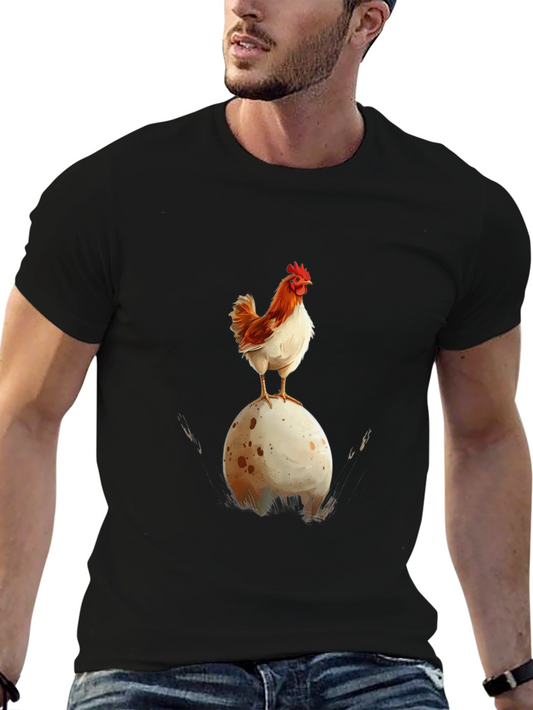 Chicken and Egg Graphic Tee - Quirky & Fun Design