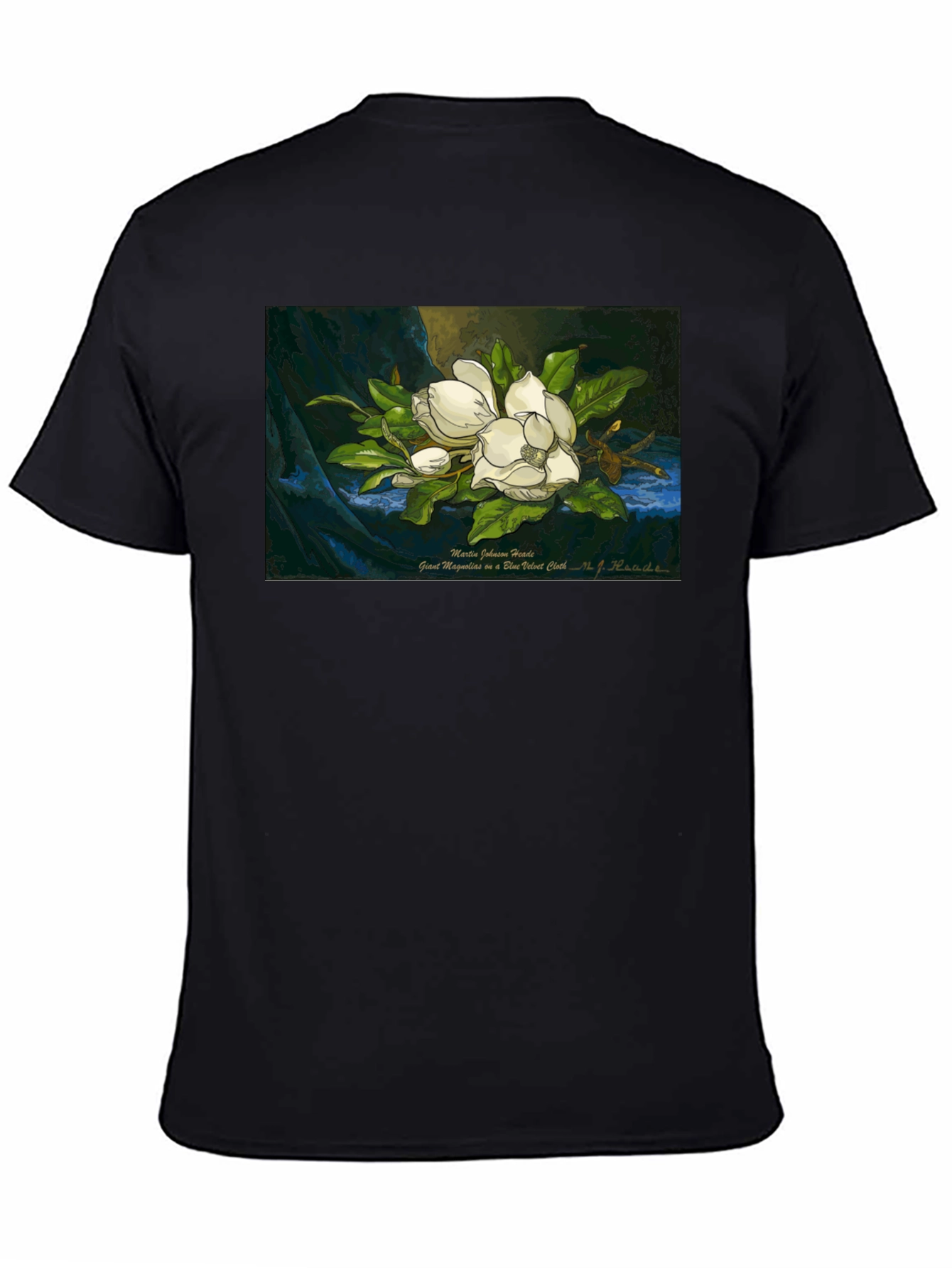 Magnolia Art Print T-Shirt - Elegant Floral Design